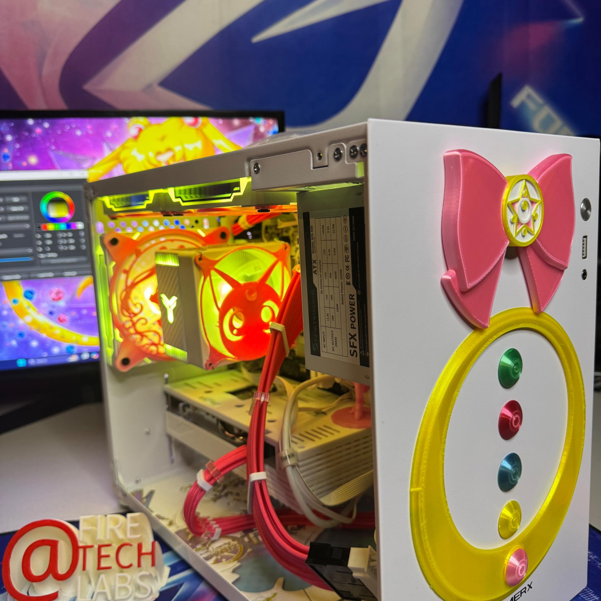 Fire Tech Labs: Anime gaming pc RYZEN 5 3600X / AMD RX 5600 / 32gb ram / 1tb nvme ssd