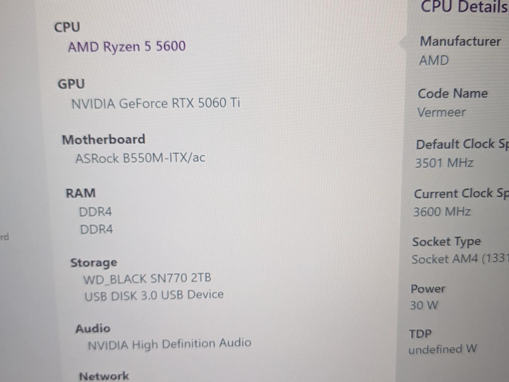 🥈 Metal Fish|RTX 5060 Ti 16GB, Ryzen 5, 32 GB RAM, 2 TB