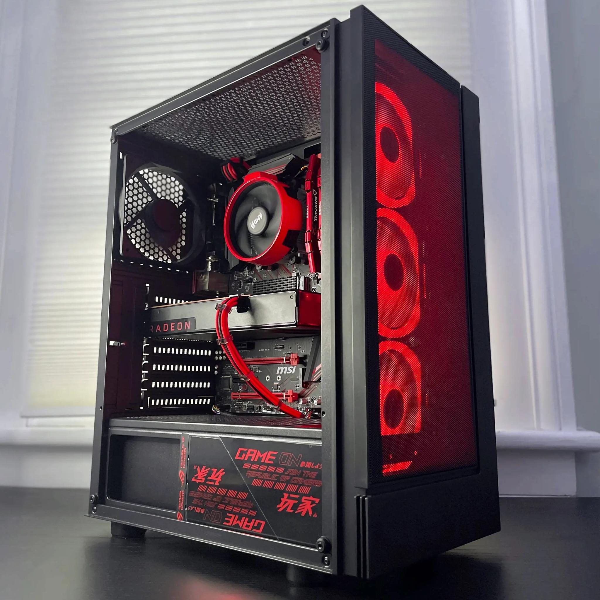 RED - AMD Wraith Stealth Socket AM4/AM5 4-Pin Custom Painted Stock Cooler (Multiple Qty Available!)