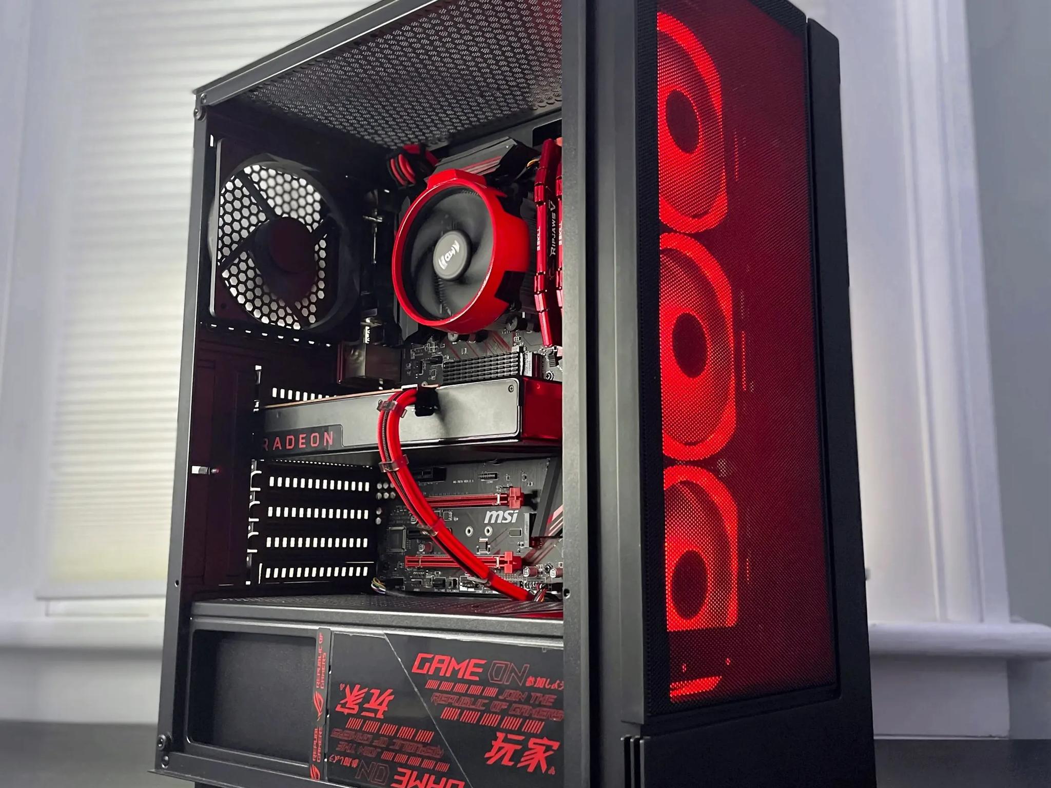 RED - AMD Wraith Stealth Socket AM4/AM5 4-Pin Custom Painted Stock Cooler (Multiple Qty Available!)