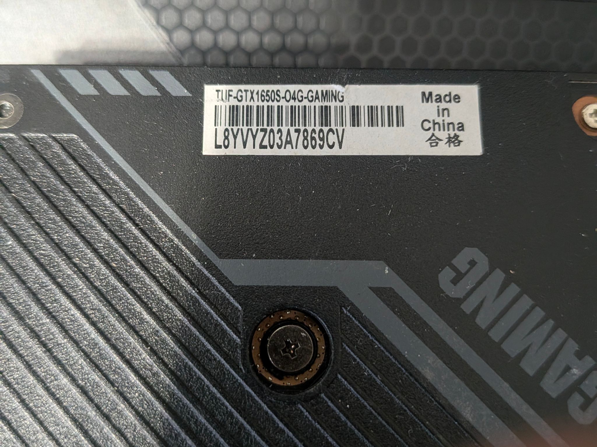 ASUS TUF GAMING OC GeForce GTX 1650 SUPER