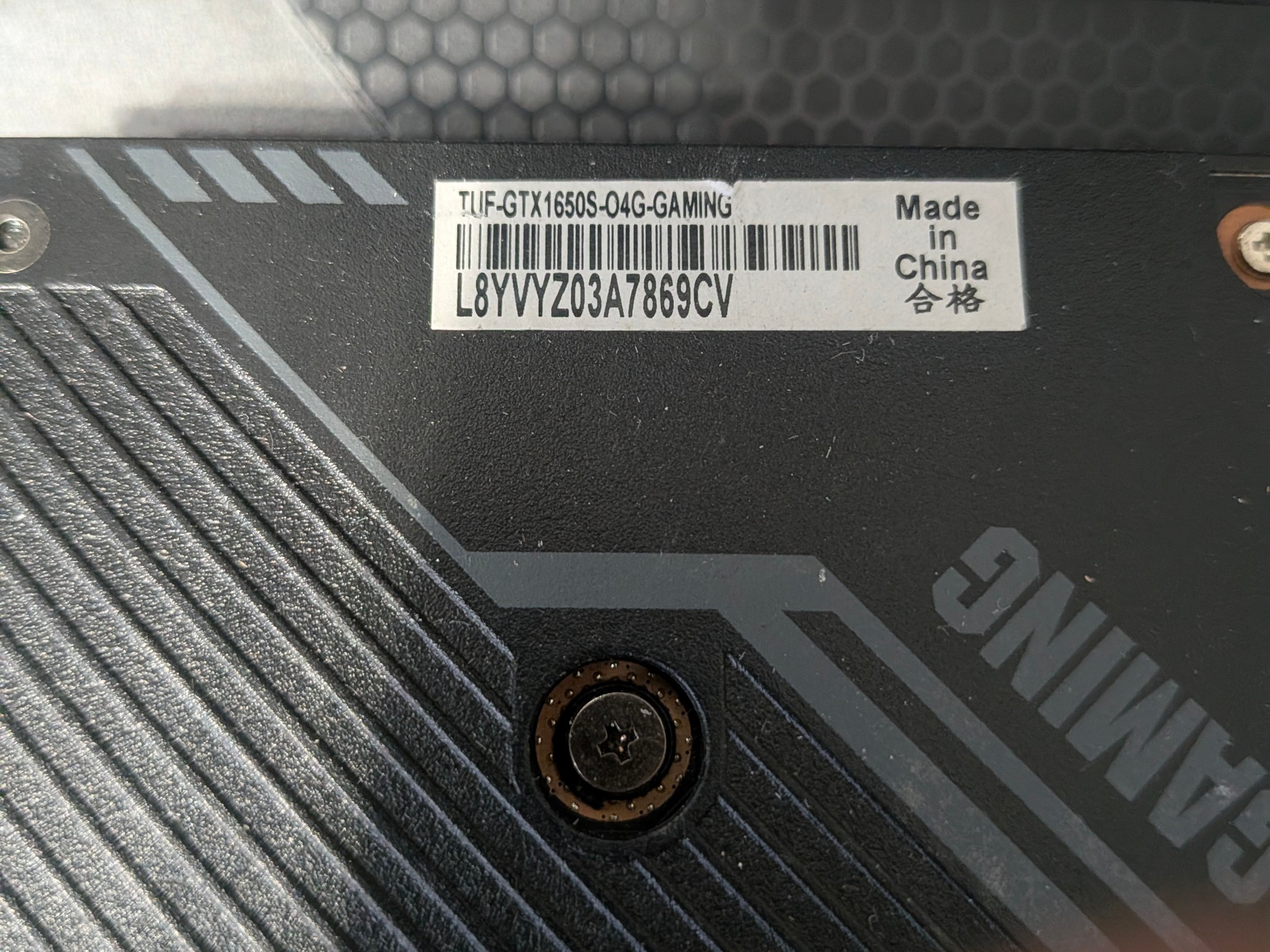 ASUS TUF GAMING OC GeForce GTX 1650 SUPER