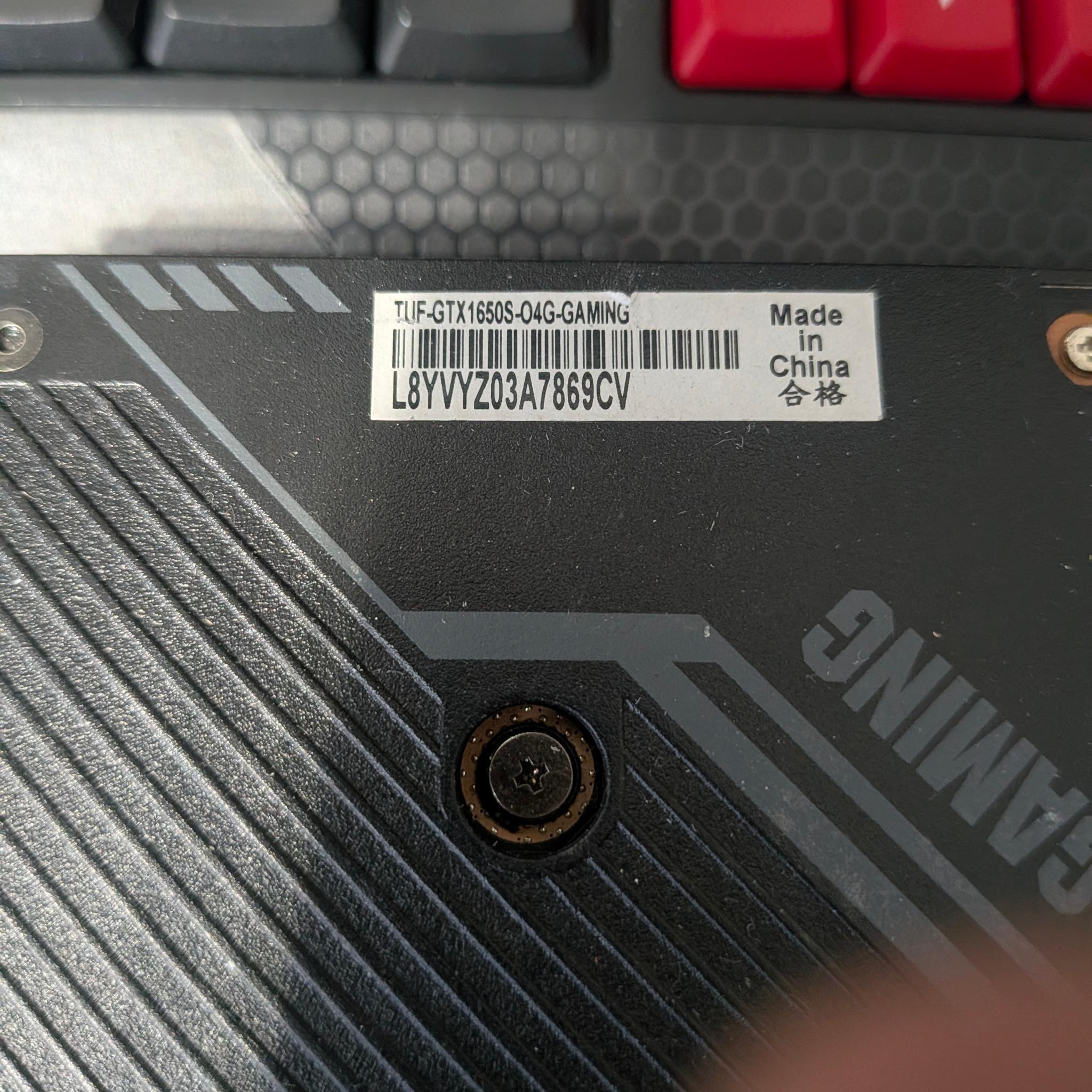 ASUS TUF GAMING OC GeForce GTX 1650 SUPER
