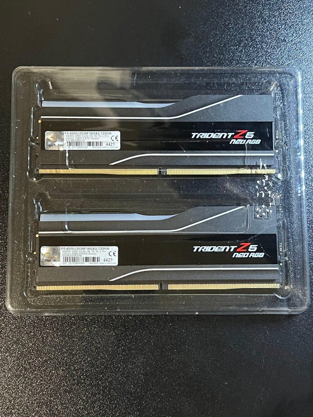 G.Skill Trident Z5 Neo RGB 32GB (2x16GB) DDR5 6000MHz CL30