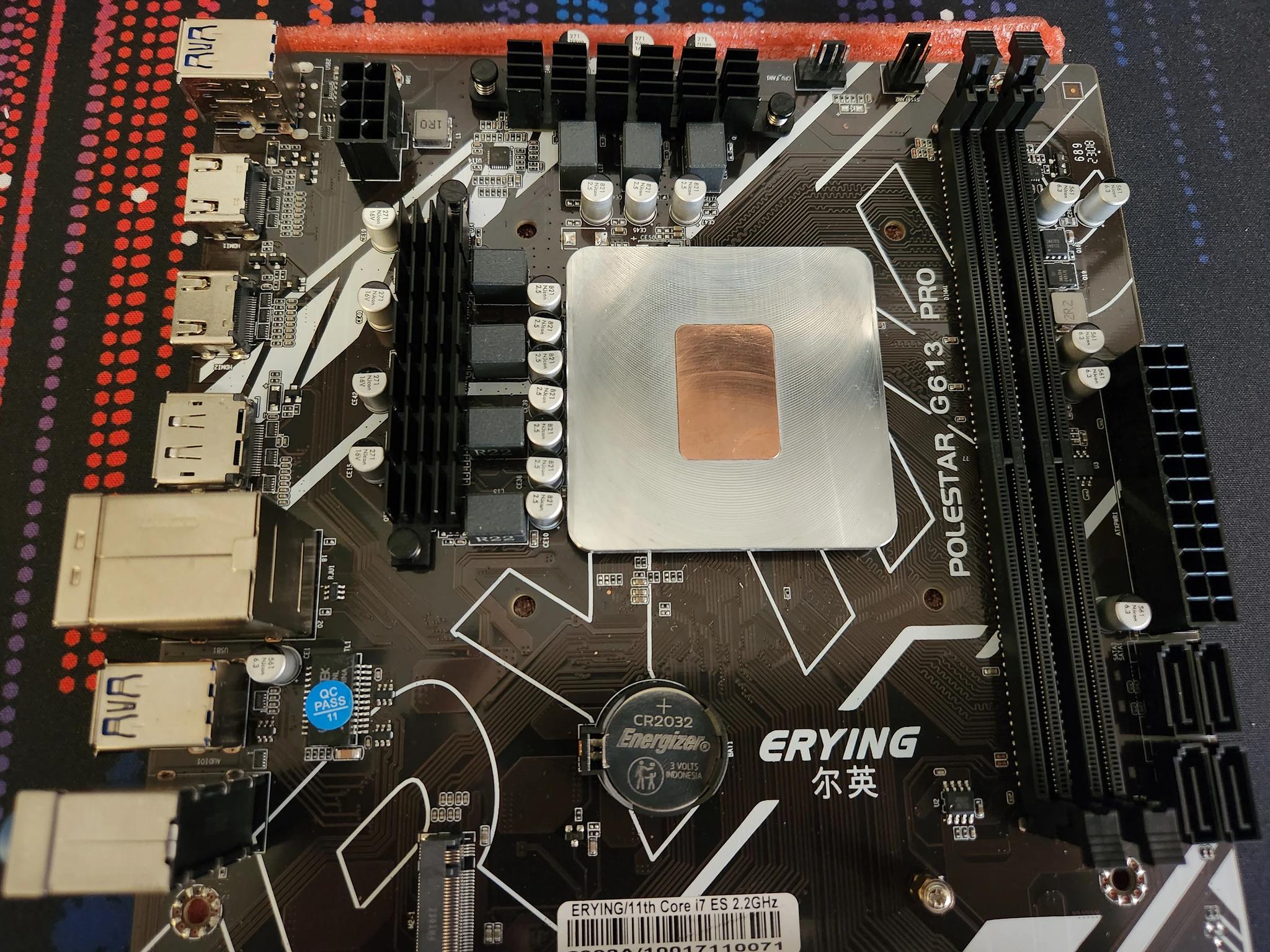 Erying Motherboard/CPU Combo 11th Gen 8-core CPU