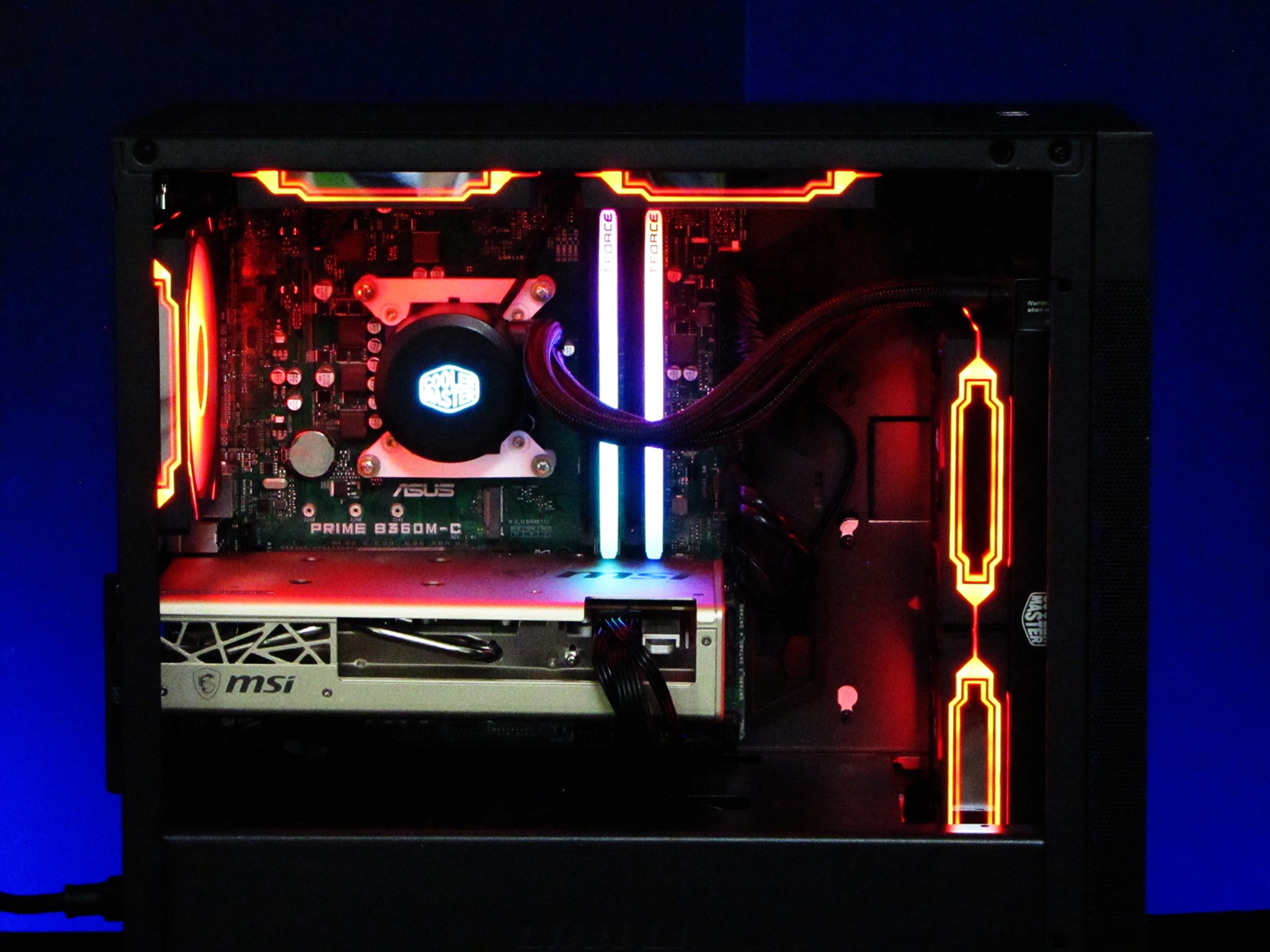 Custom Gaming PC Build, i7-9700, 16GB, MSI RX 5700 8GB DDR6, 800GB Intel SSD