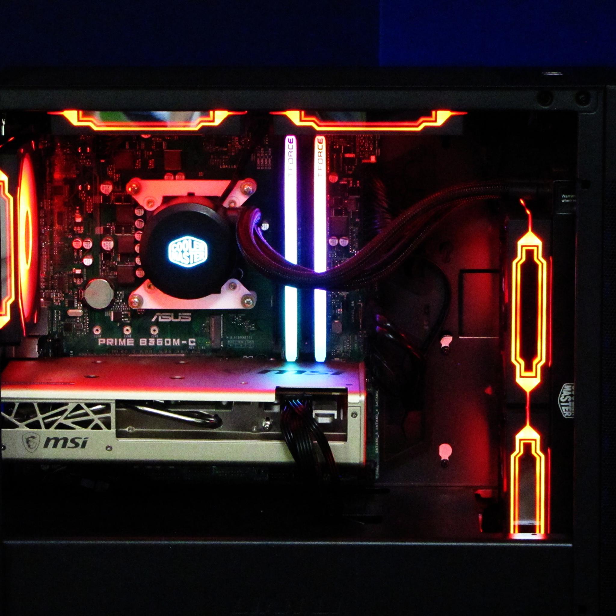 Custom Gaming PC Build, i7-9700, 16GB, MSI RX 5700 8GB DDR6, 800GB Intel SSD