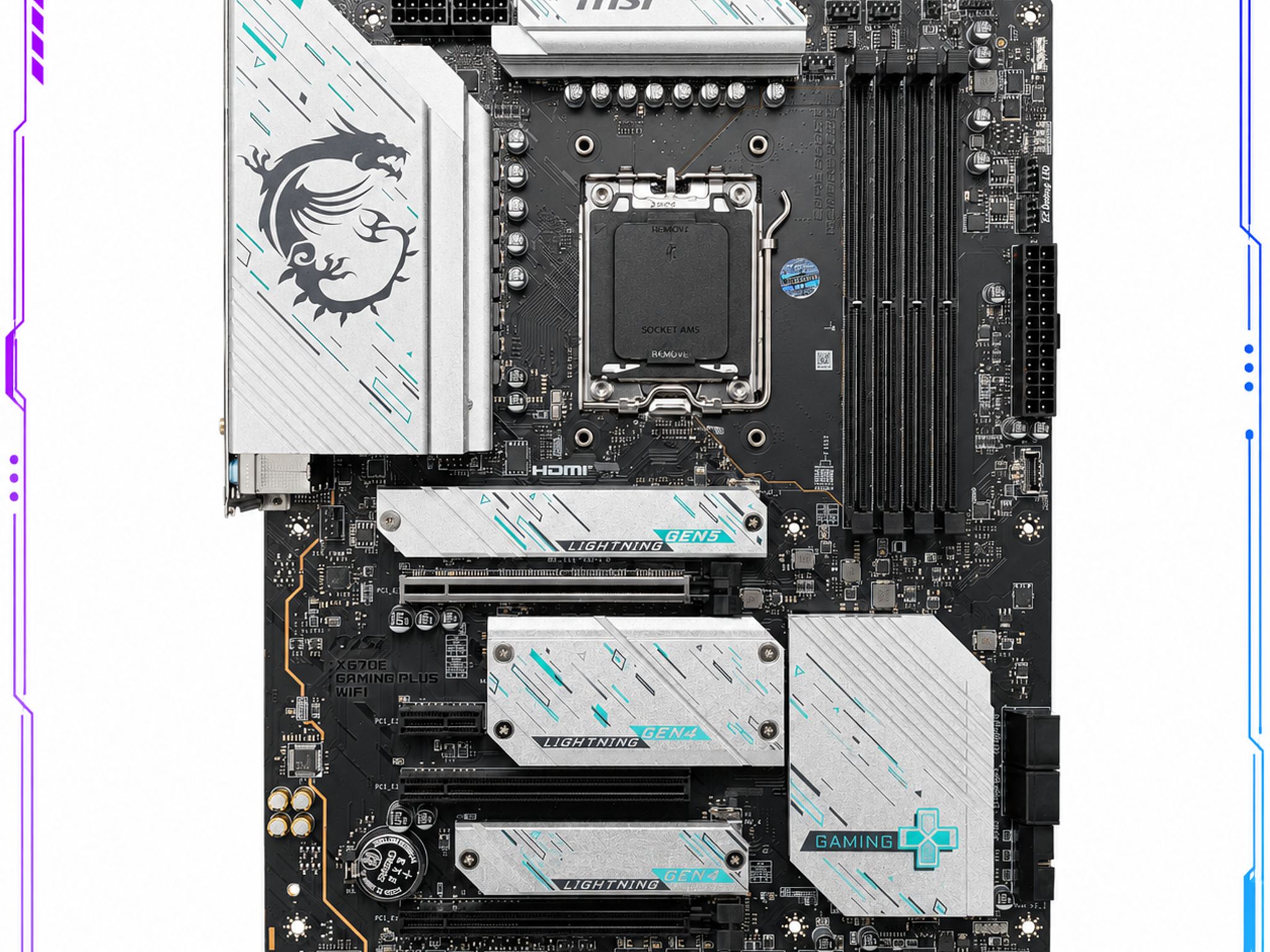 UPDATED BIOS MSI X670E GAMING PLUS WIFI AM5 DDR5 ATX Motherboard