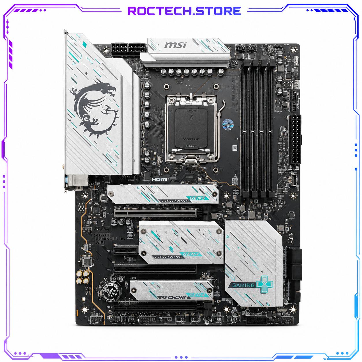 UPDATED BIOS MSI X670E GAMING PLUS WIFI AM5 DDR5 ATX Motherboard