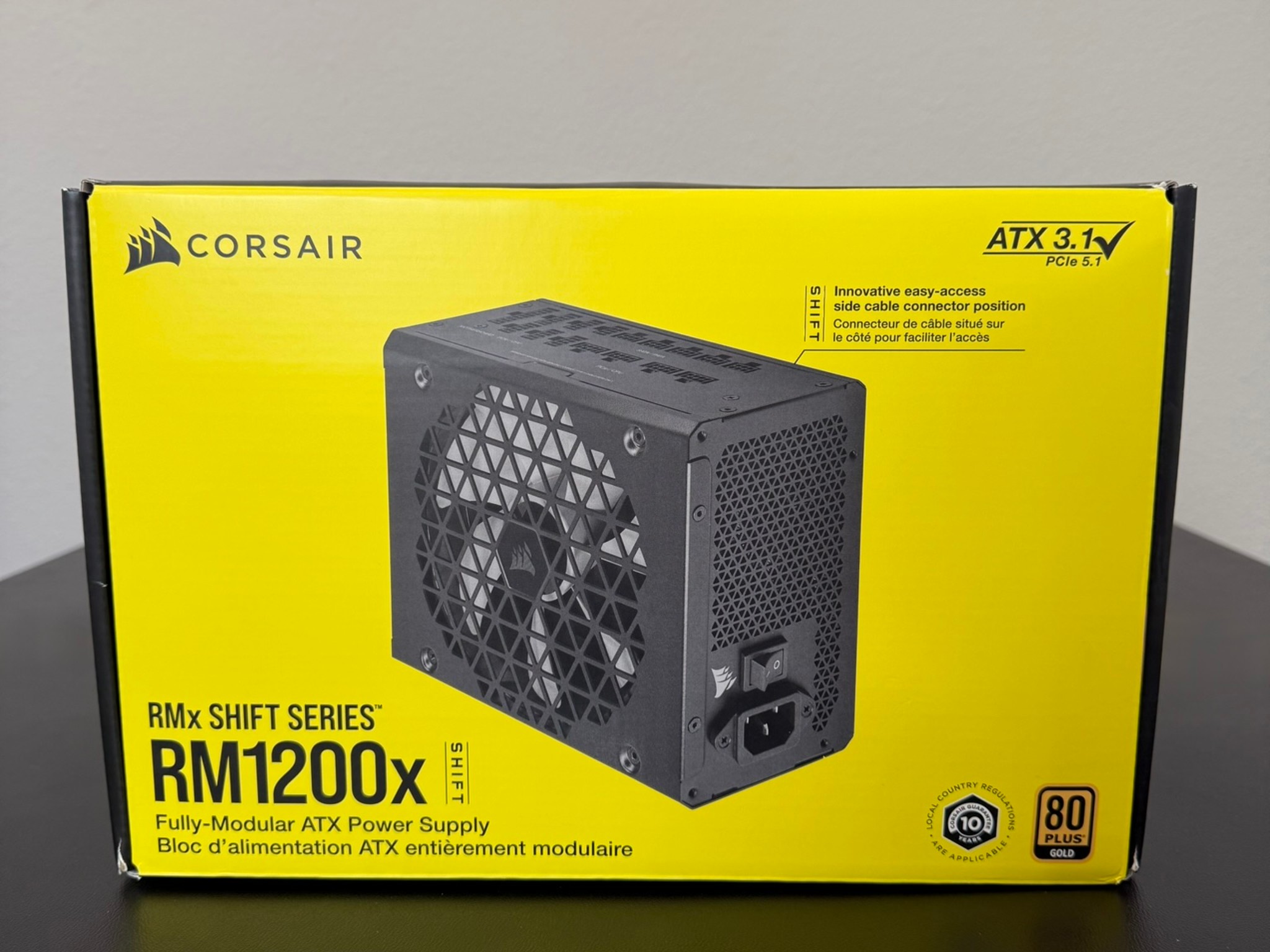 Corsair RM1200x SHIFT 1200W ATX 3.1 PSU | Box + All Cables | Mint Condition