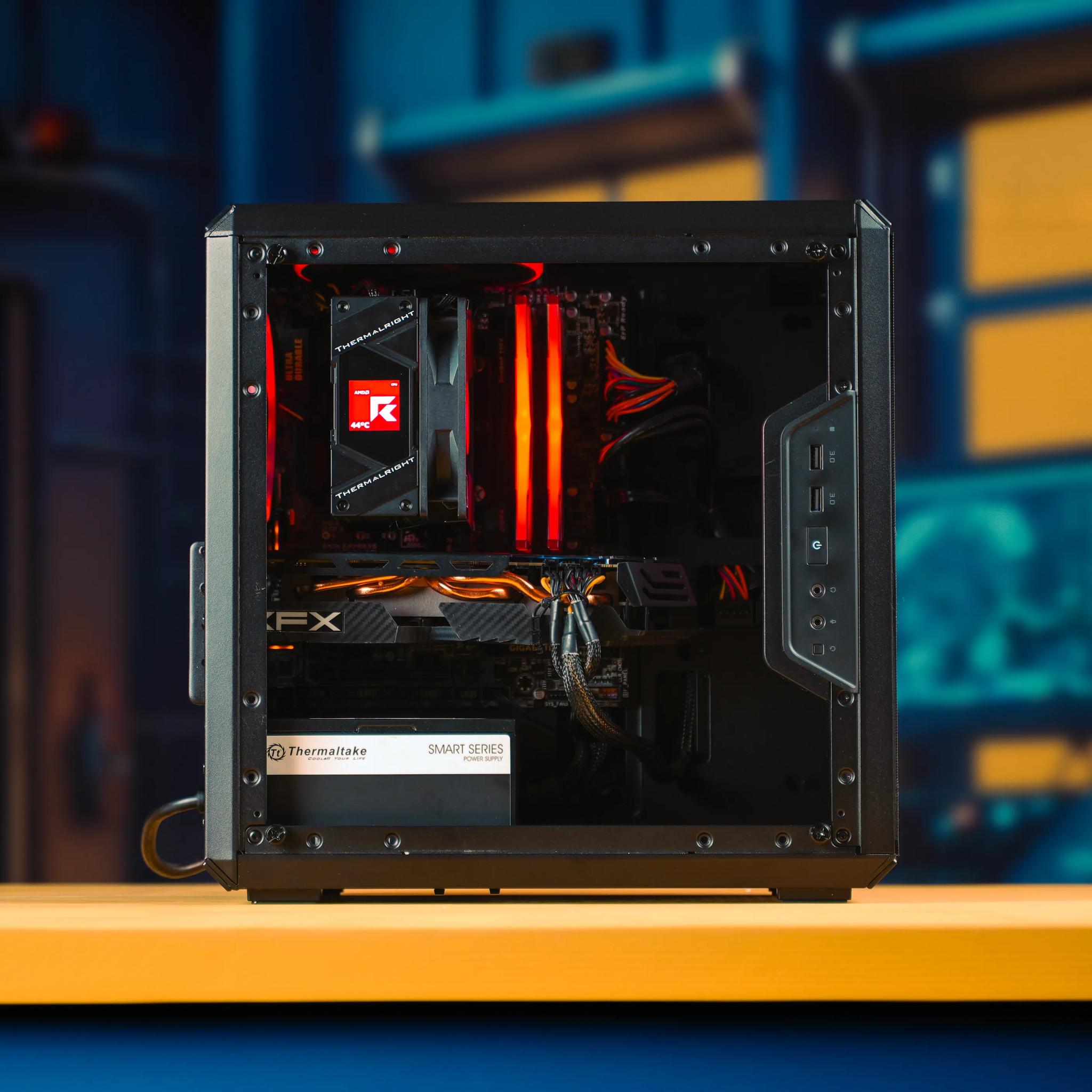 “Eco90” RX 590 Intel Core i7 7700 16GB Windows 11 .5TB Gaming PC Powerhouse