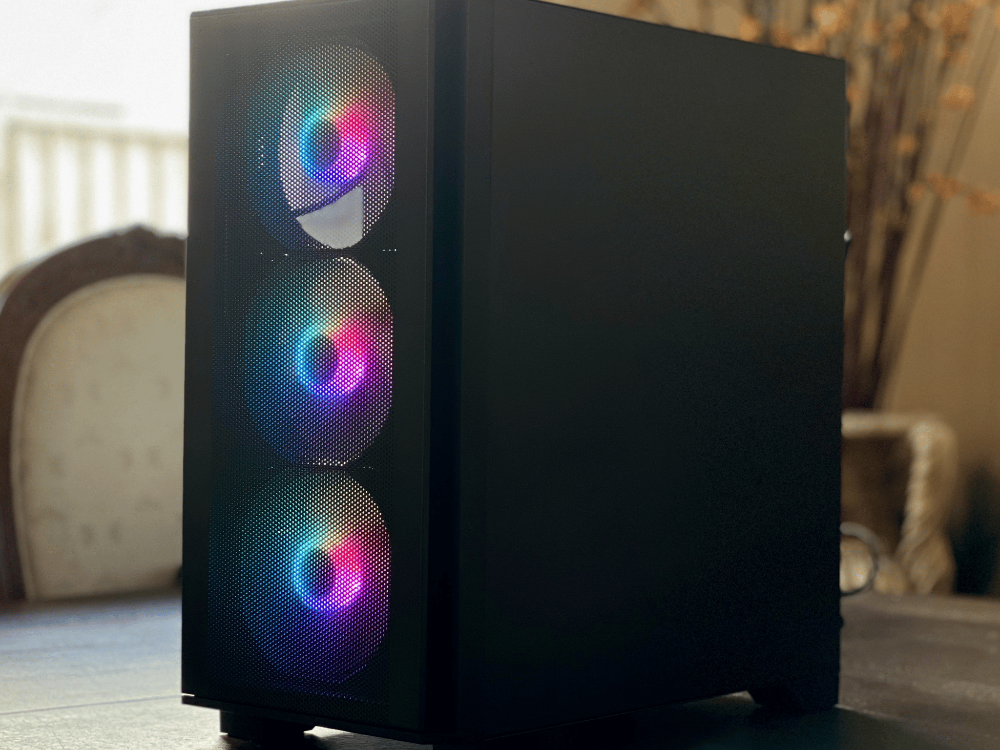 Ryzen 7 5800X, RTX 3070, 16GB 3600MHz, 1TB nvMe, ARGB fans, WiFi 6E