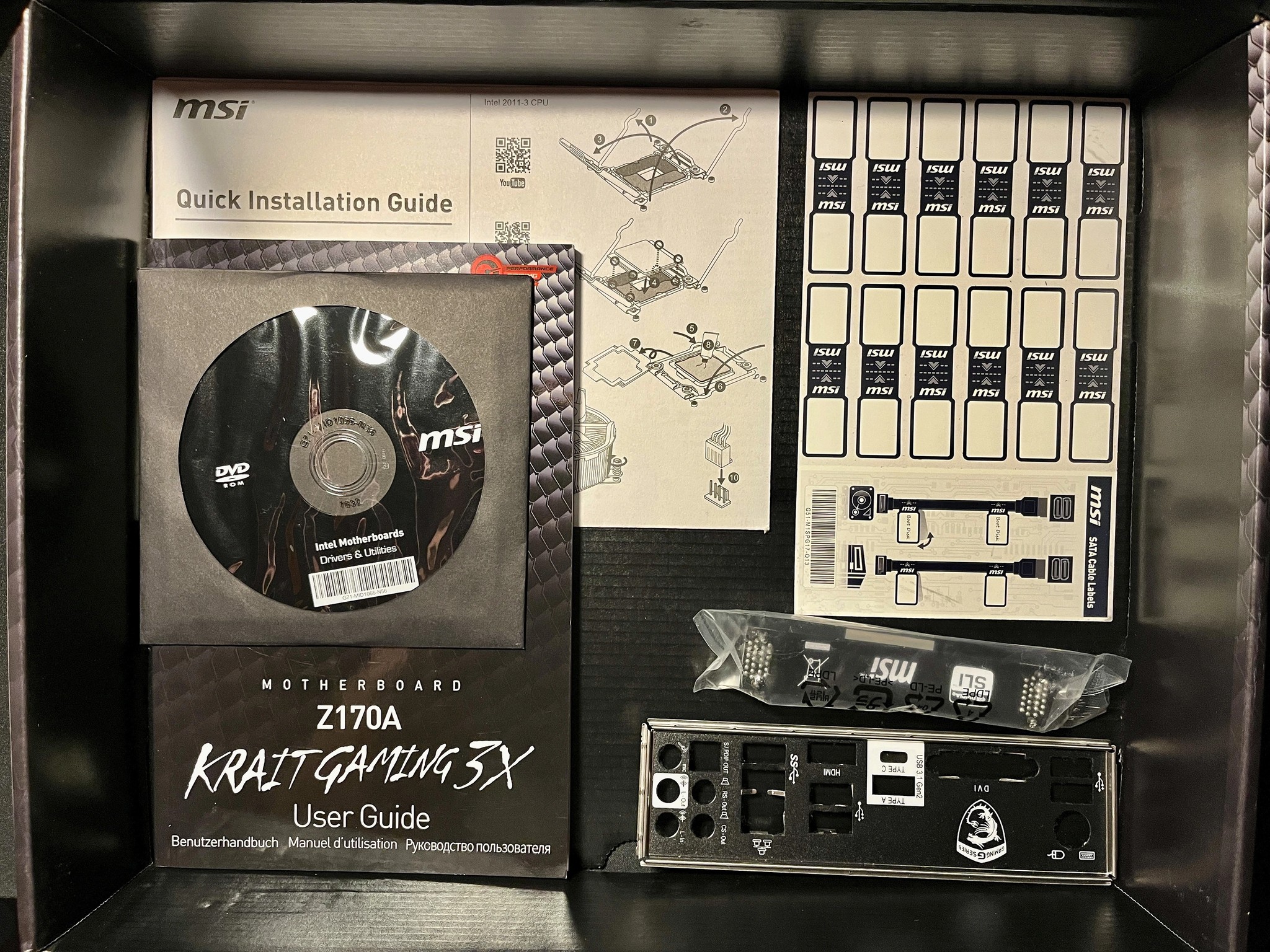 MSI Z170A KRAIT GAMING 3X ATX LGA1151 Motherboard