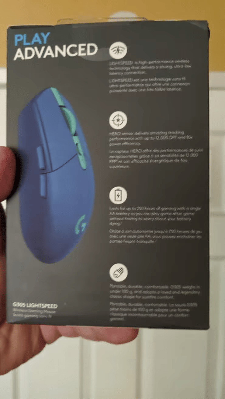 BNIB Logitech G305 Wireless Gaming Mouse, Blue