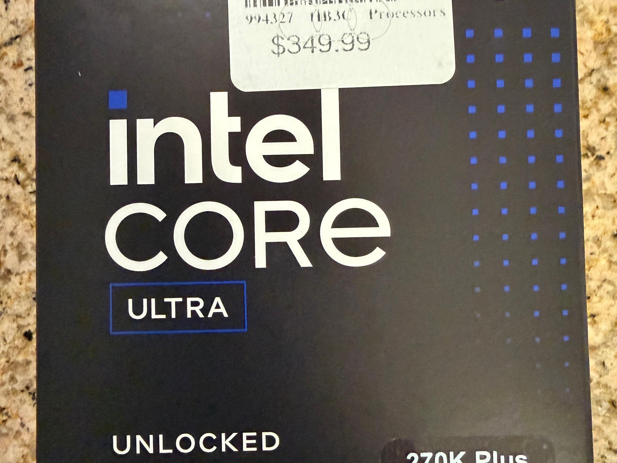 NEW Intel Core Ultra 7 270K Plus Arrow Lake 3.7GHz 24-Core LGA 1851 Boxed Processor