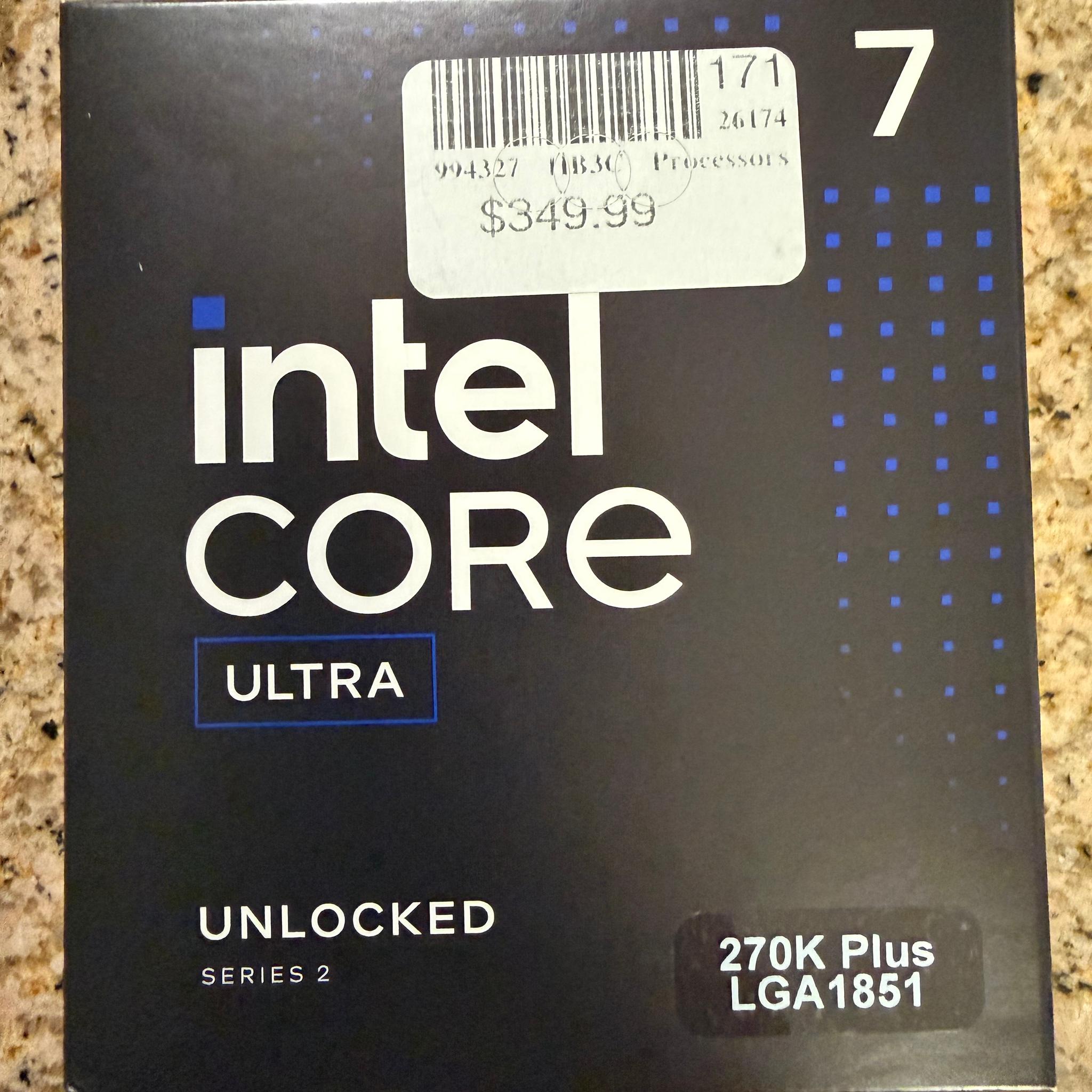 NEW Intel Core Ultra 7 270K Plus Arrow Lake 3.7GHz 24-Core LGA