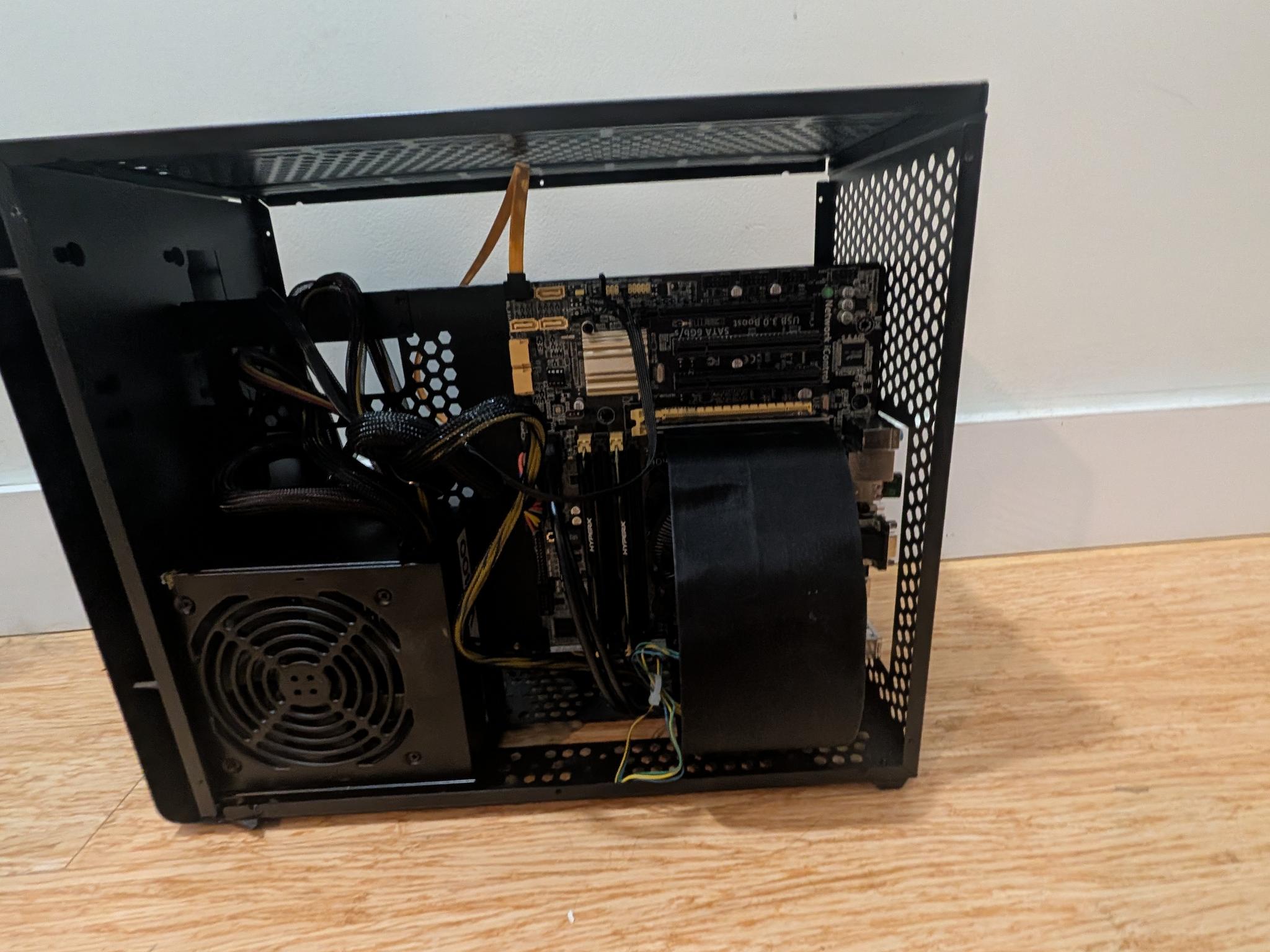 Custom Vertical GPU Gaming PC | Quadro M4000 | I7 4770T | 512GB SSD | 16GB |