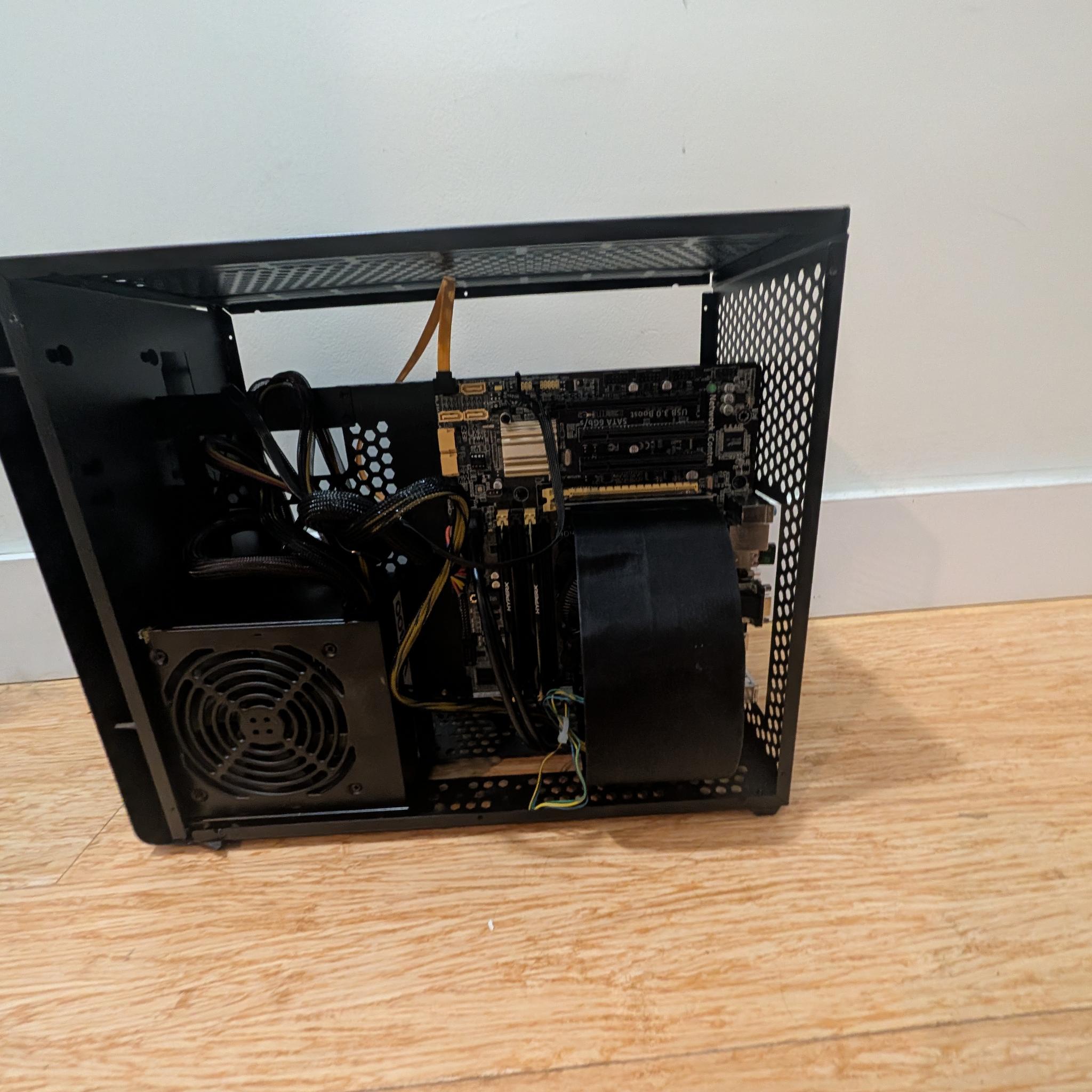 Custom Vertical GPU Gaming PC | Quadro M4000 | I7 4770T | 512GB SSD | 16GB |