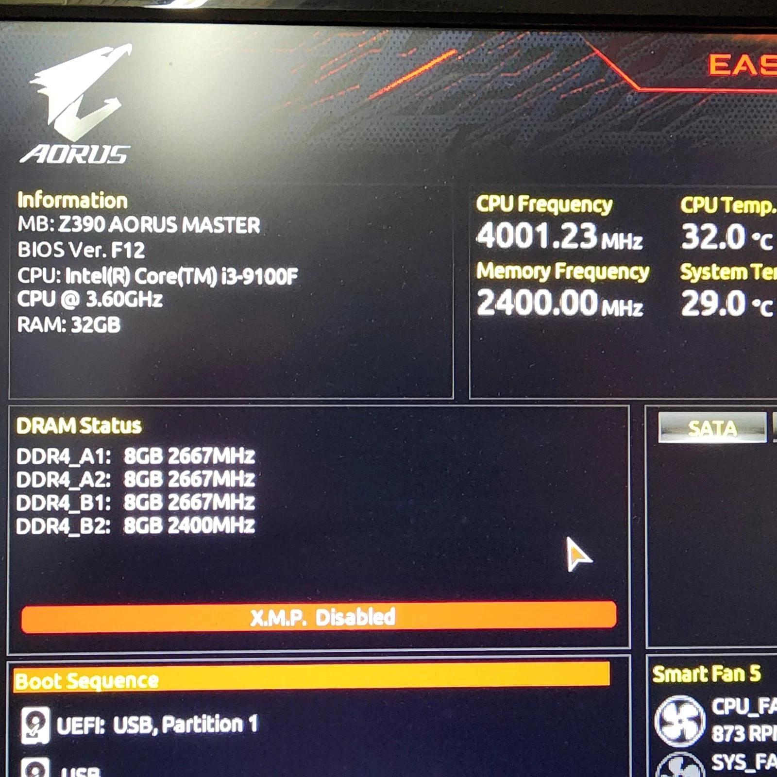 UPDATED BIOS GIGABYTE Z390 AORUS MASTER WIFI DDR4 LGA1151 ATX MOTHERBOARD