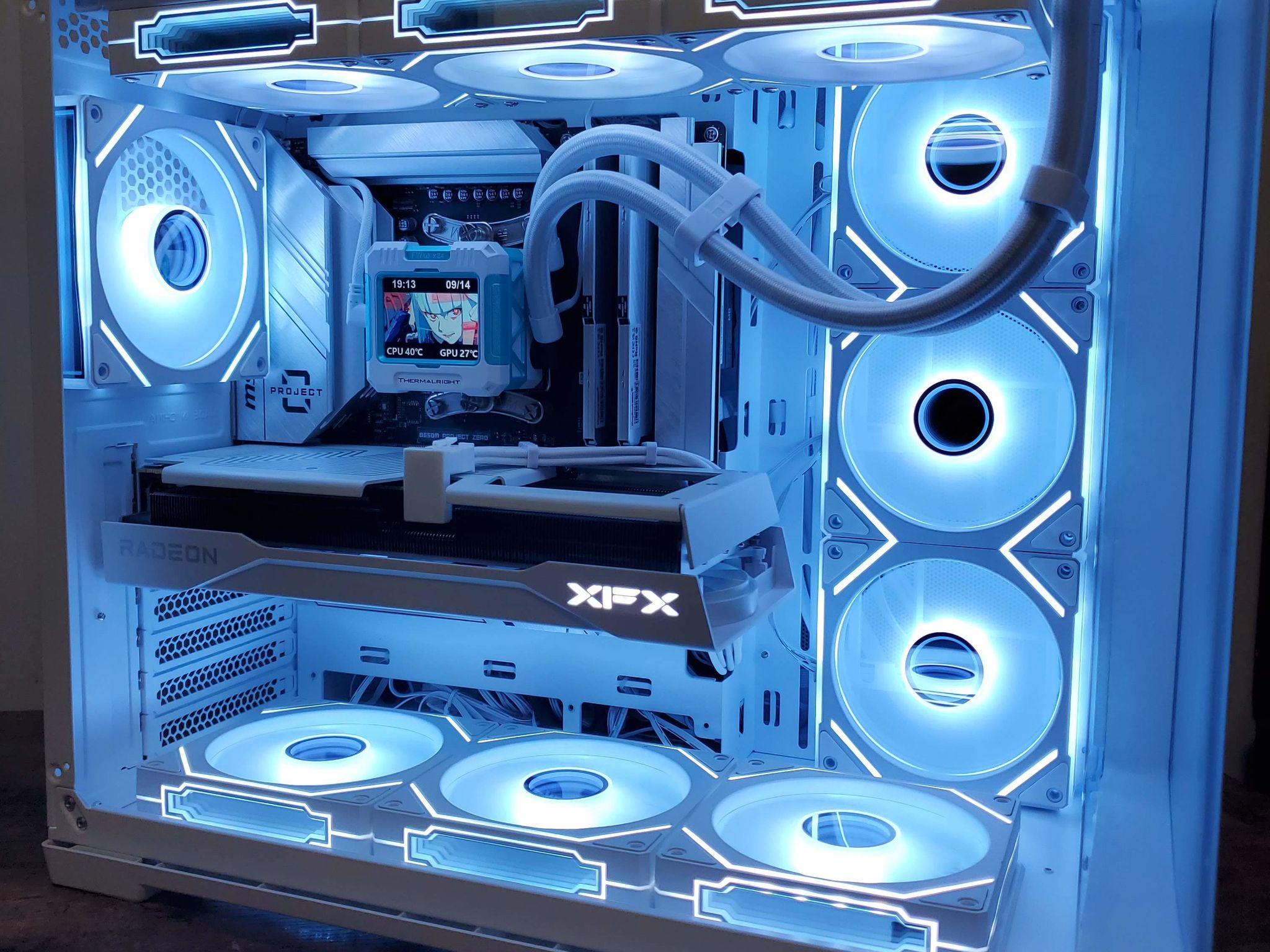 ❄️ Azure Glow: Ryzen 5 7500F | RX 9060 XT 16GB | 32GB DDR5 | 1TB NVMe | ATX Powerhouse 🚀