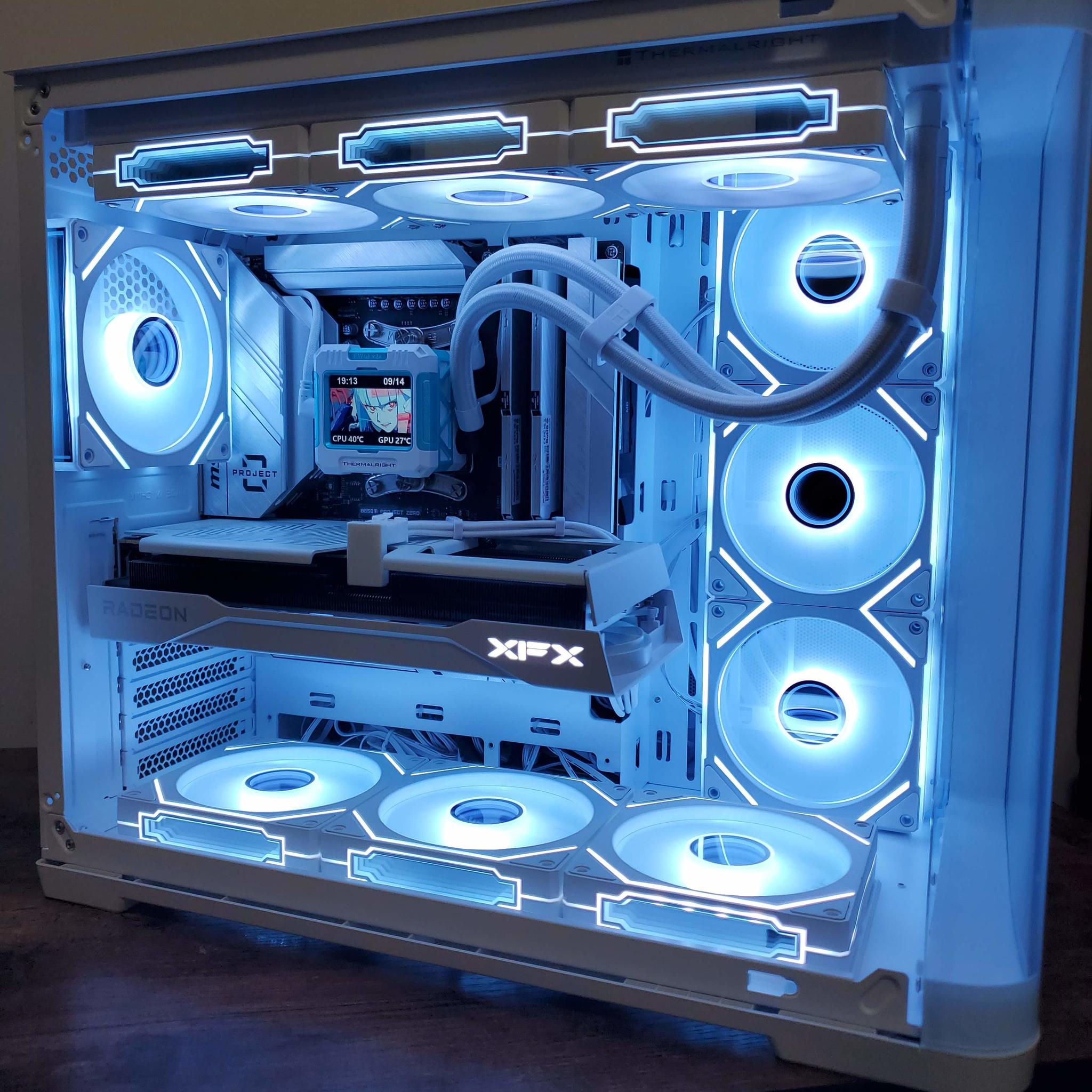 ❄️ Azure Glow: Ryzen 5 7500F | RX 9060 XT 16GB | 32GB DDR5 | 1TB NVMe | ATX Powerhouse 🚀