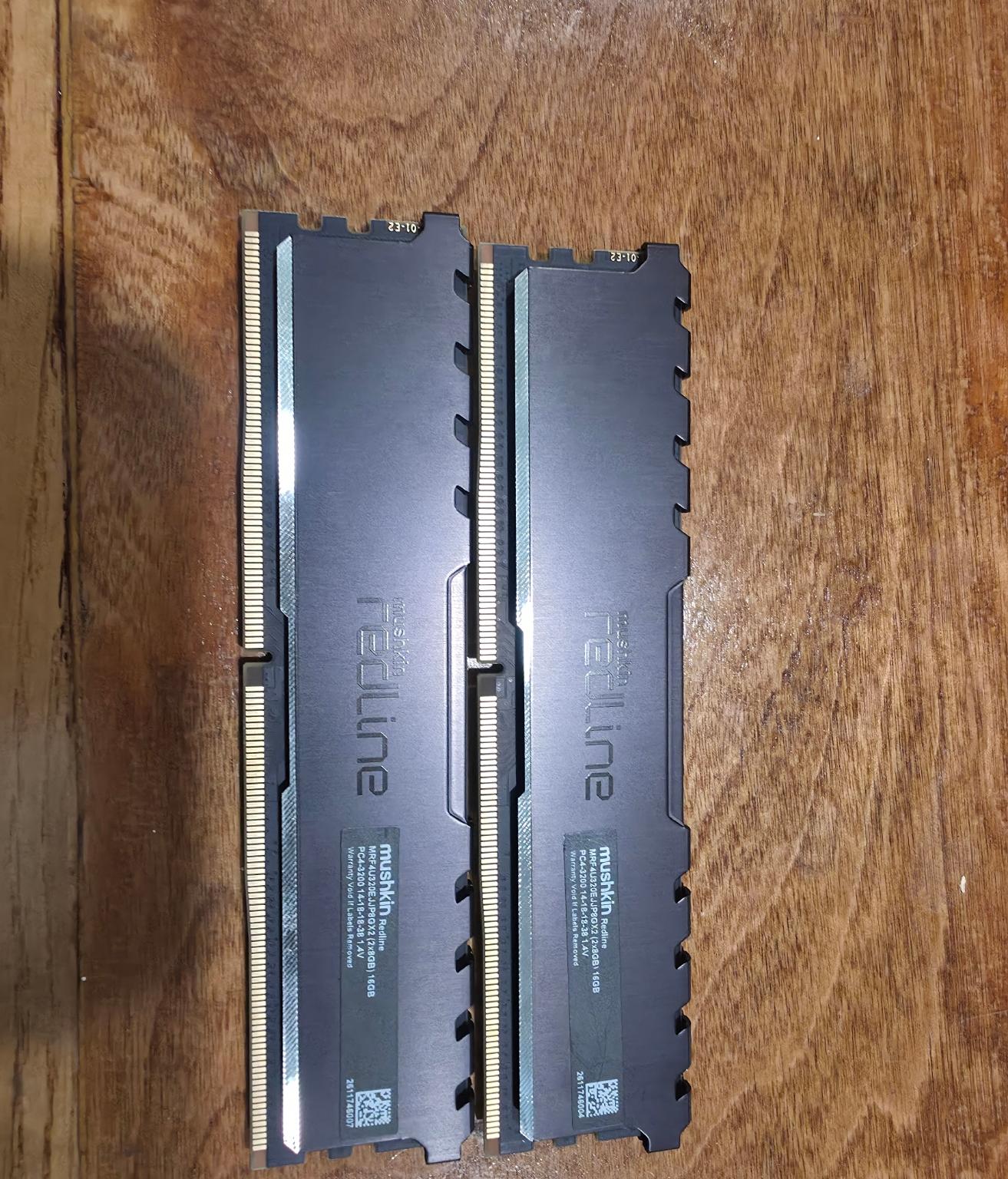 Mishkin ddr4 (2X8gb) sticks 3200 cl14 RedlineST K2