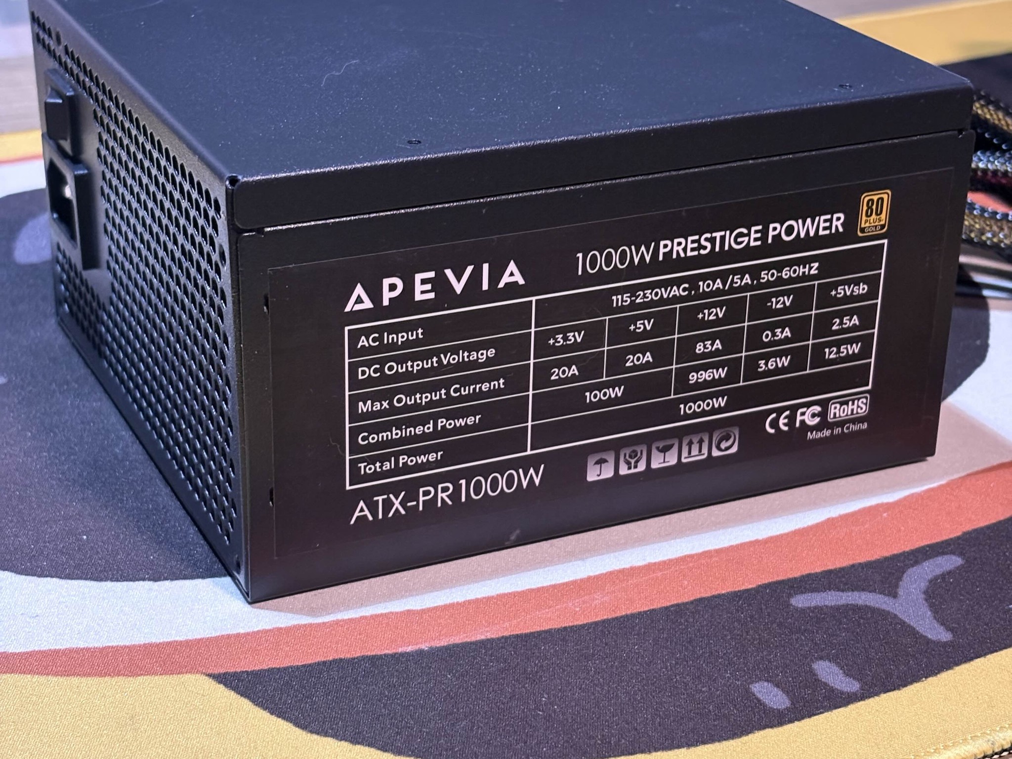 Apevia 1000W Prestige GOLD Non-Modular