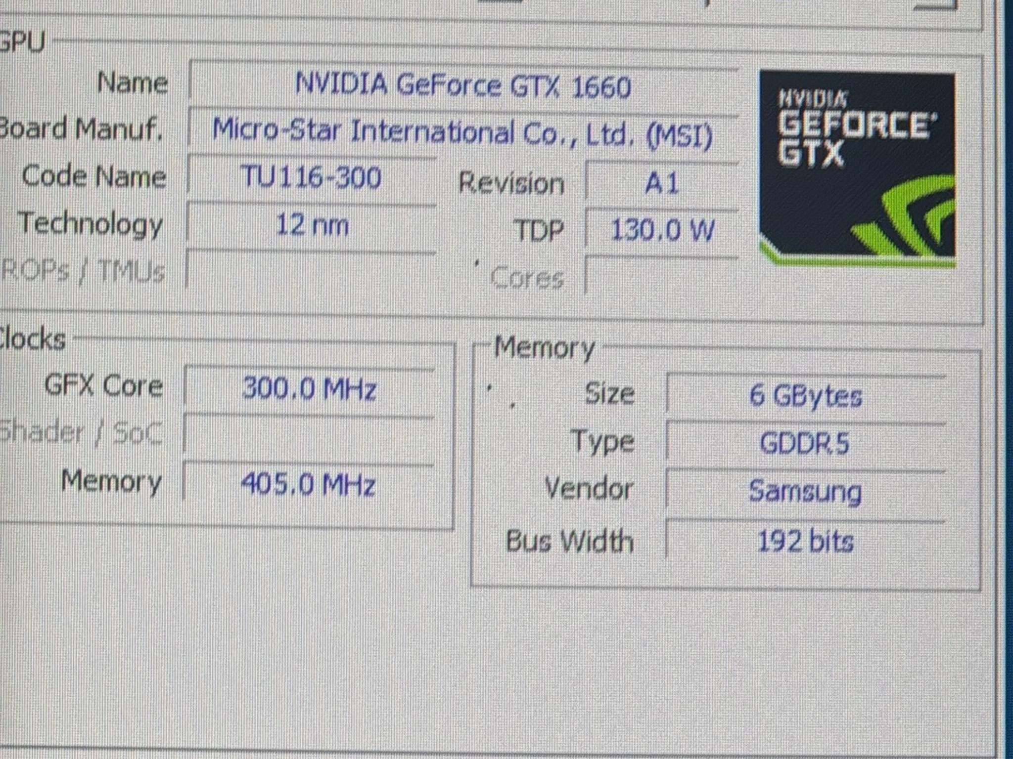 MSI GeForce GTX 1660 VENTUS XS OC