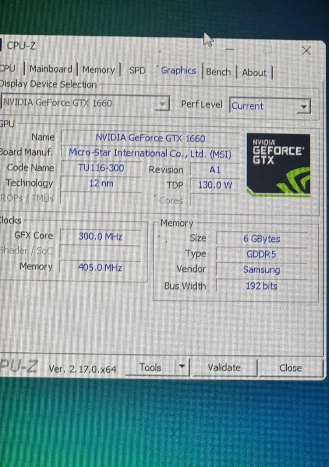 MSI GeForce GTX 1660 VENTUS XS OC
