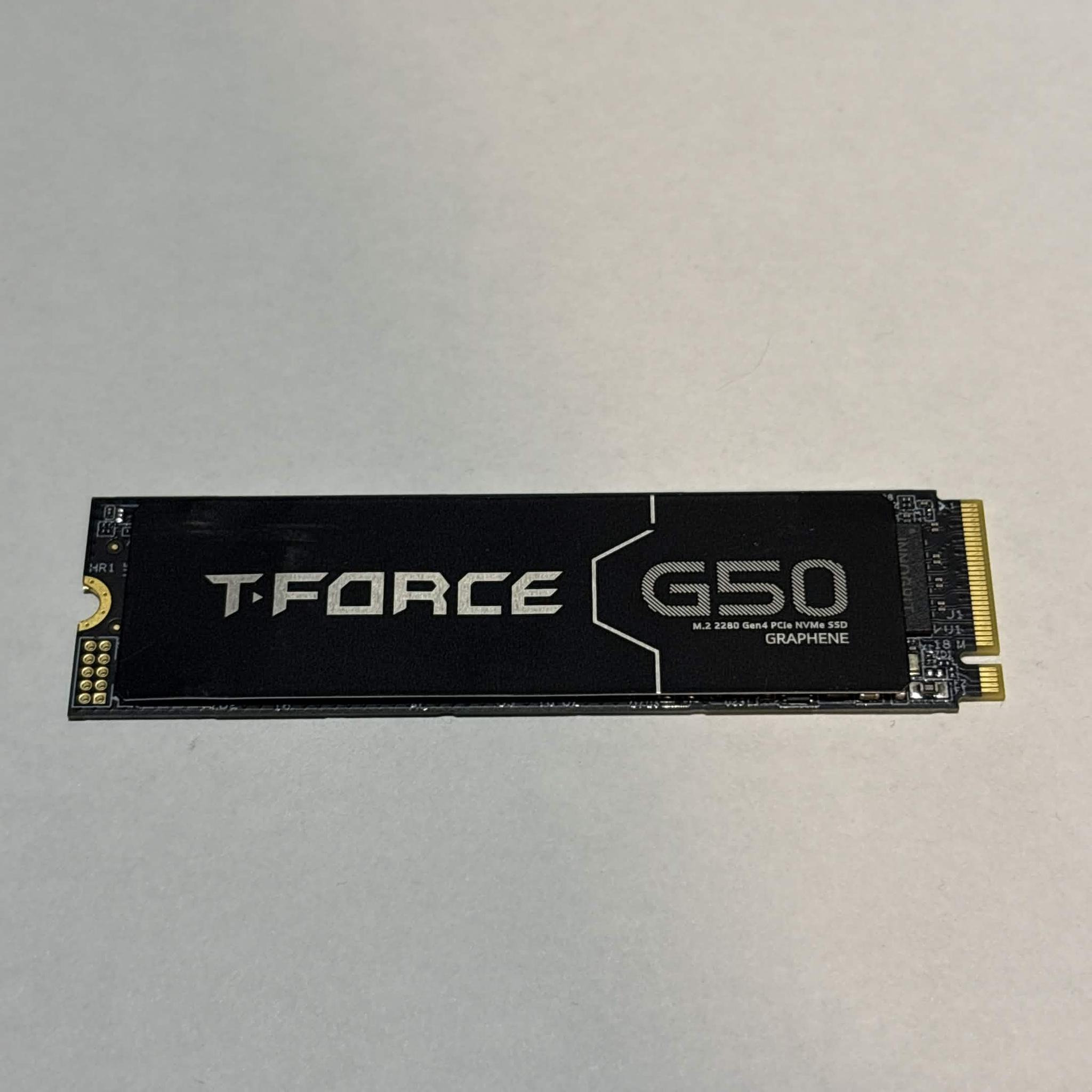 TEAMGROUP T-Force G50 1TB NVMe M.2 SSD – PCIe Gen4 – 100% Health