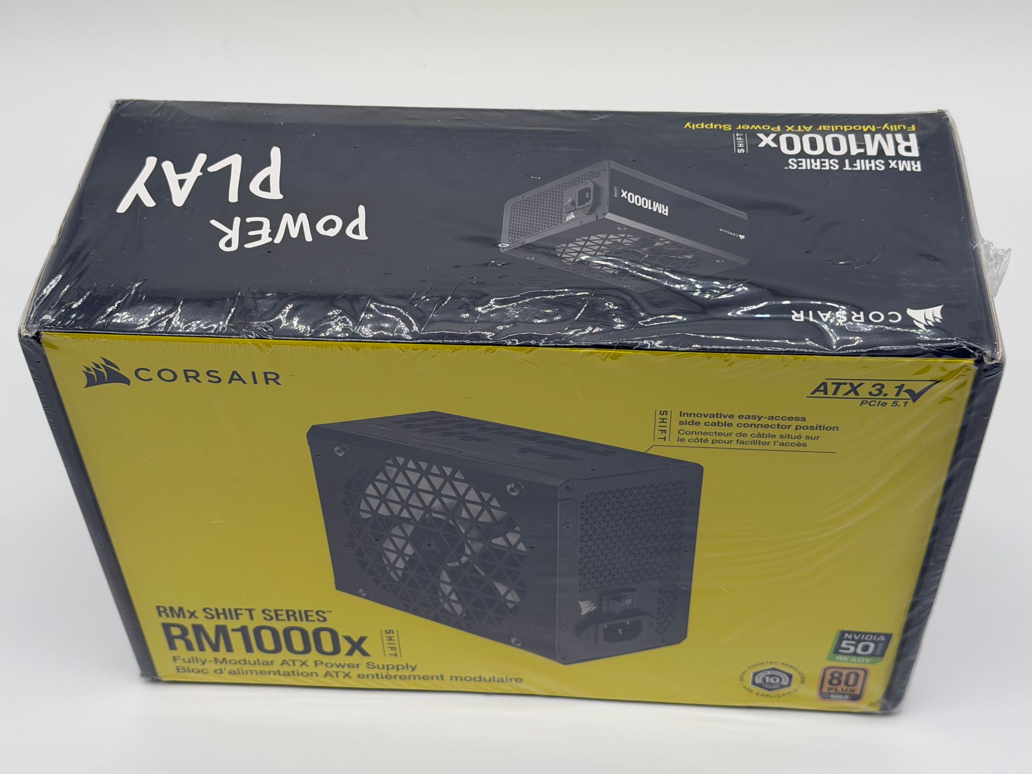 Corsair RMx Shift 1000W 80+ Gold Fully Modular ATX Power Supply – Sealed Retail Box