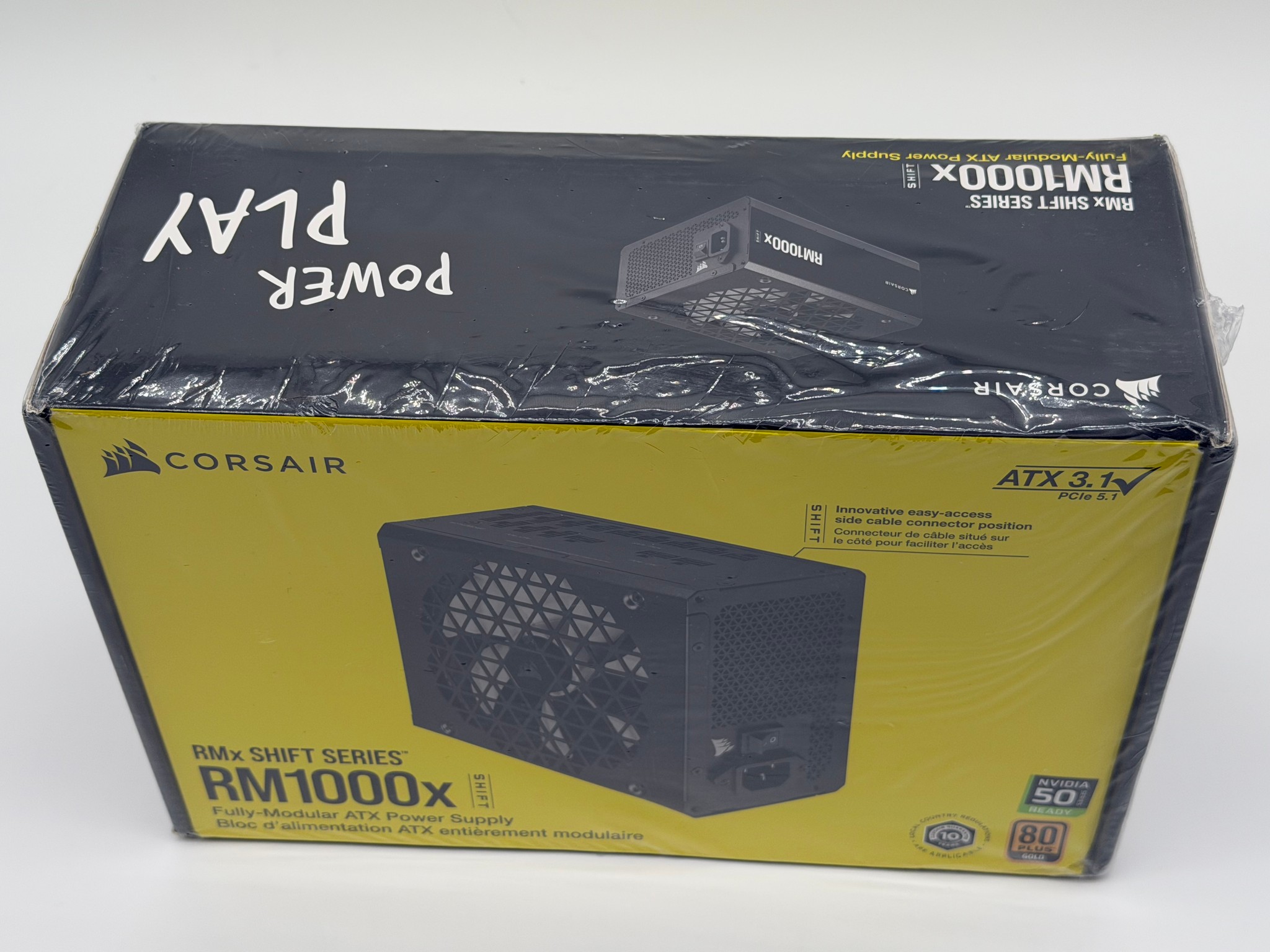 Corsair RMx Shift 1000W 80+ Gold Fully Modular ATX Power Supply – Sealed Retail Box