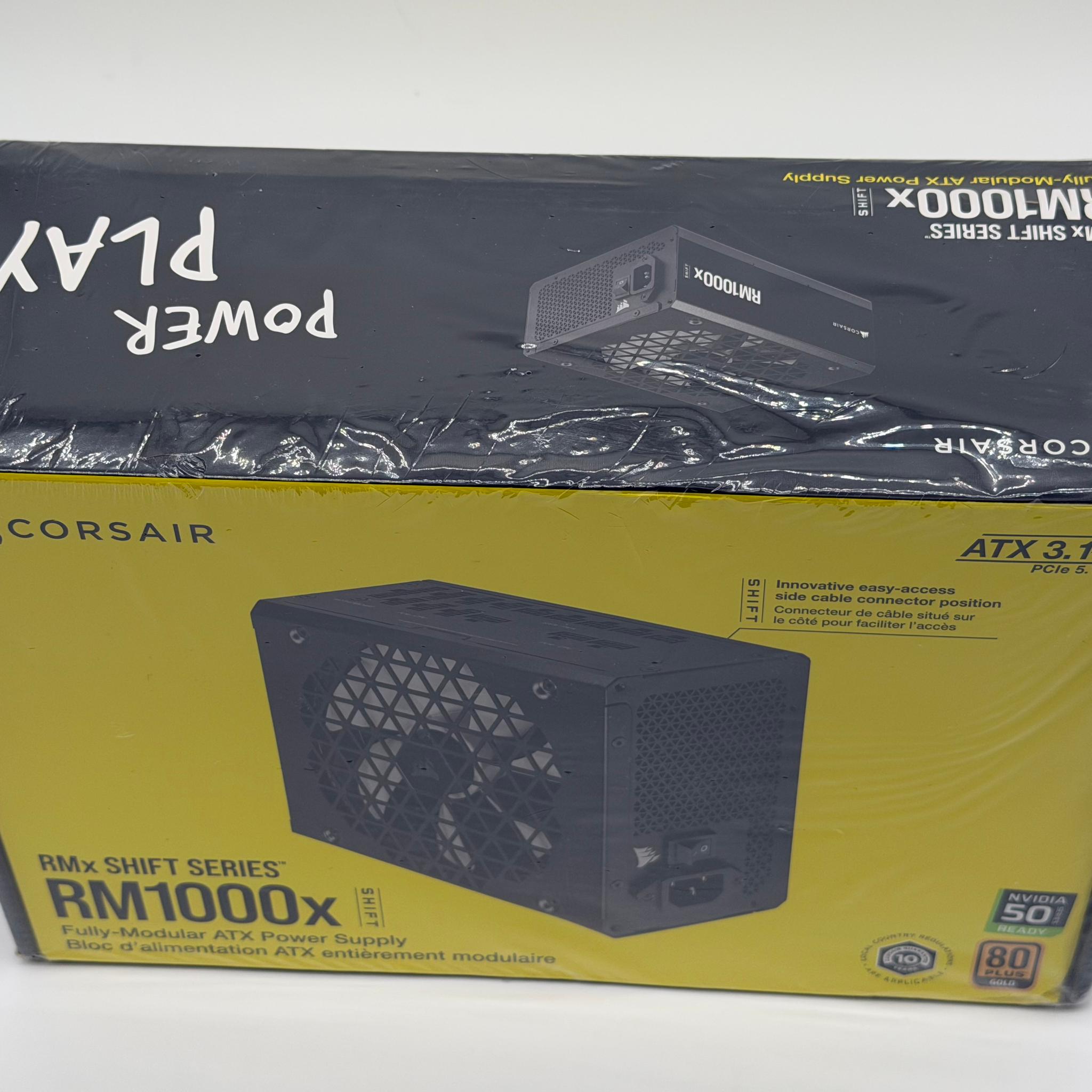 Corsair RMx Shift 1000W 80+ Gold Fully Modular ATX Power Supply – Sealed Retail Box