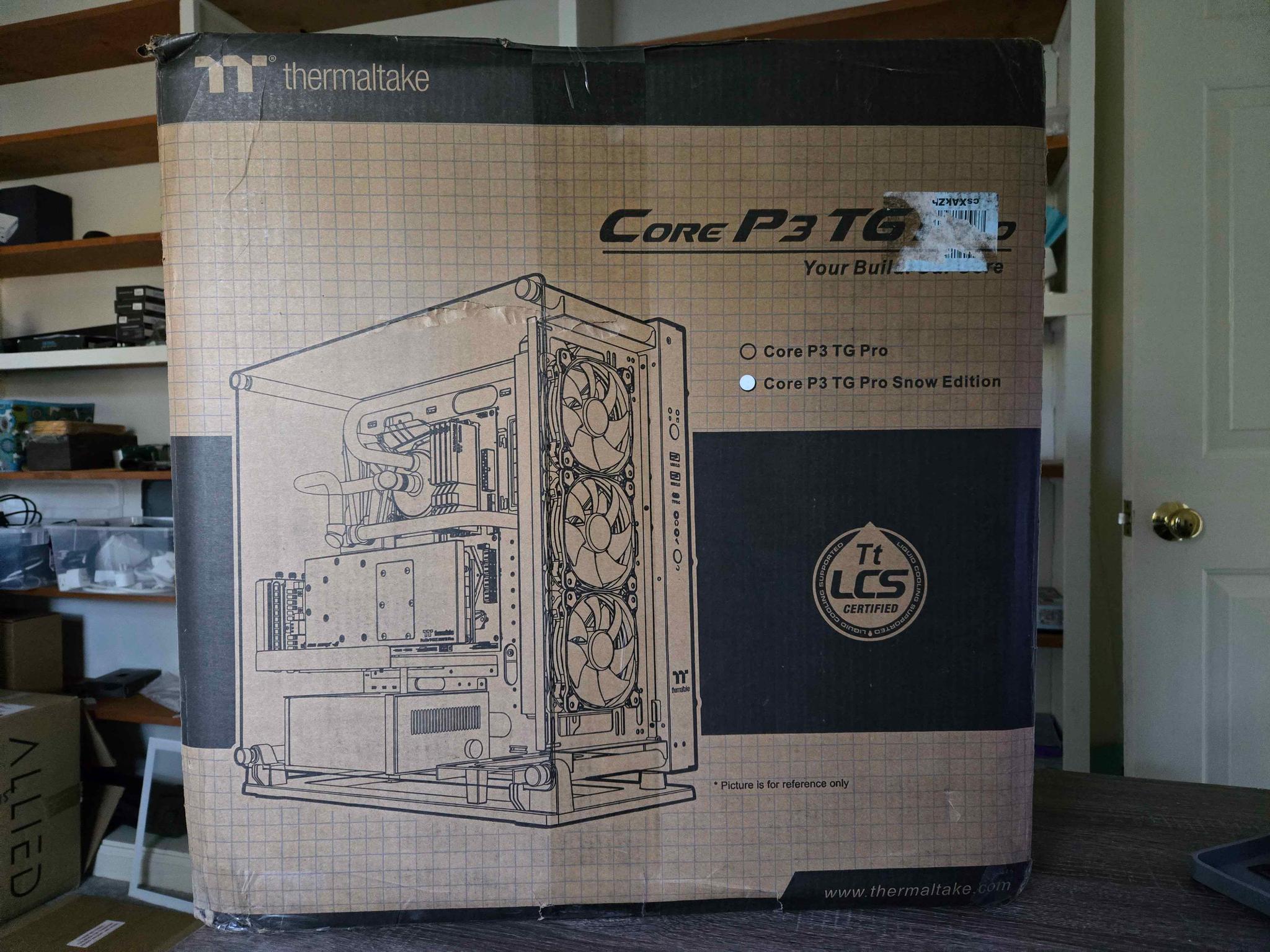 Thermaltake Core P3 Pro TG Snow | Used with all accessories