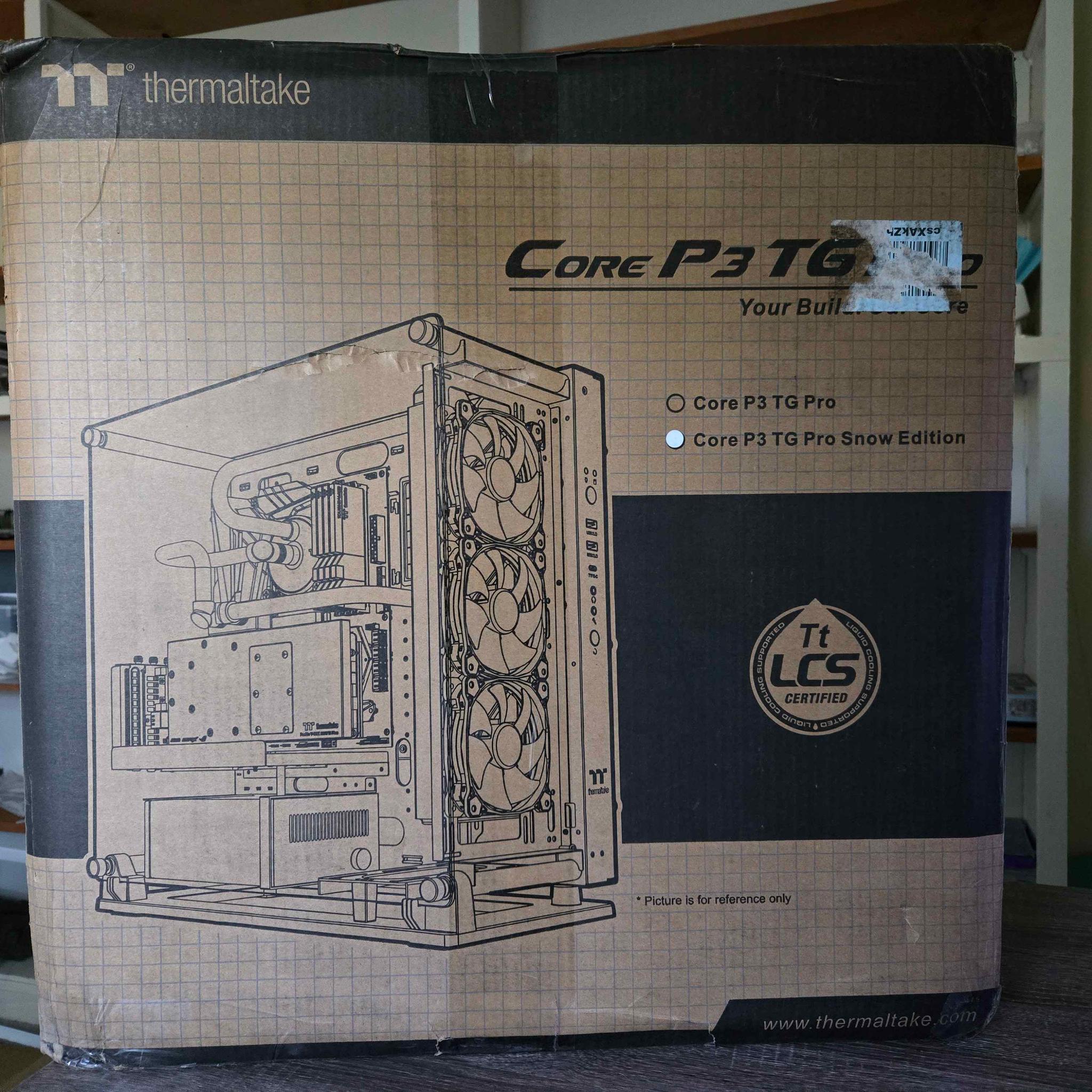 Thermaltake Core P3 Pro TG Snow | Used with all accessories