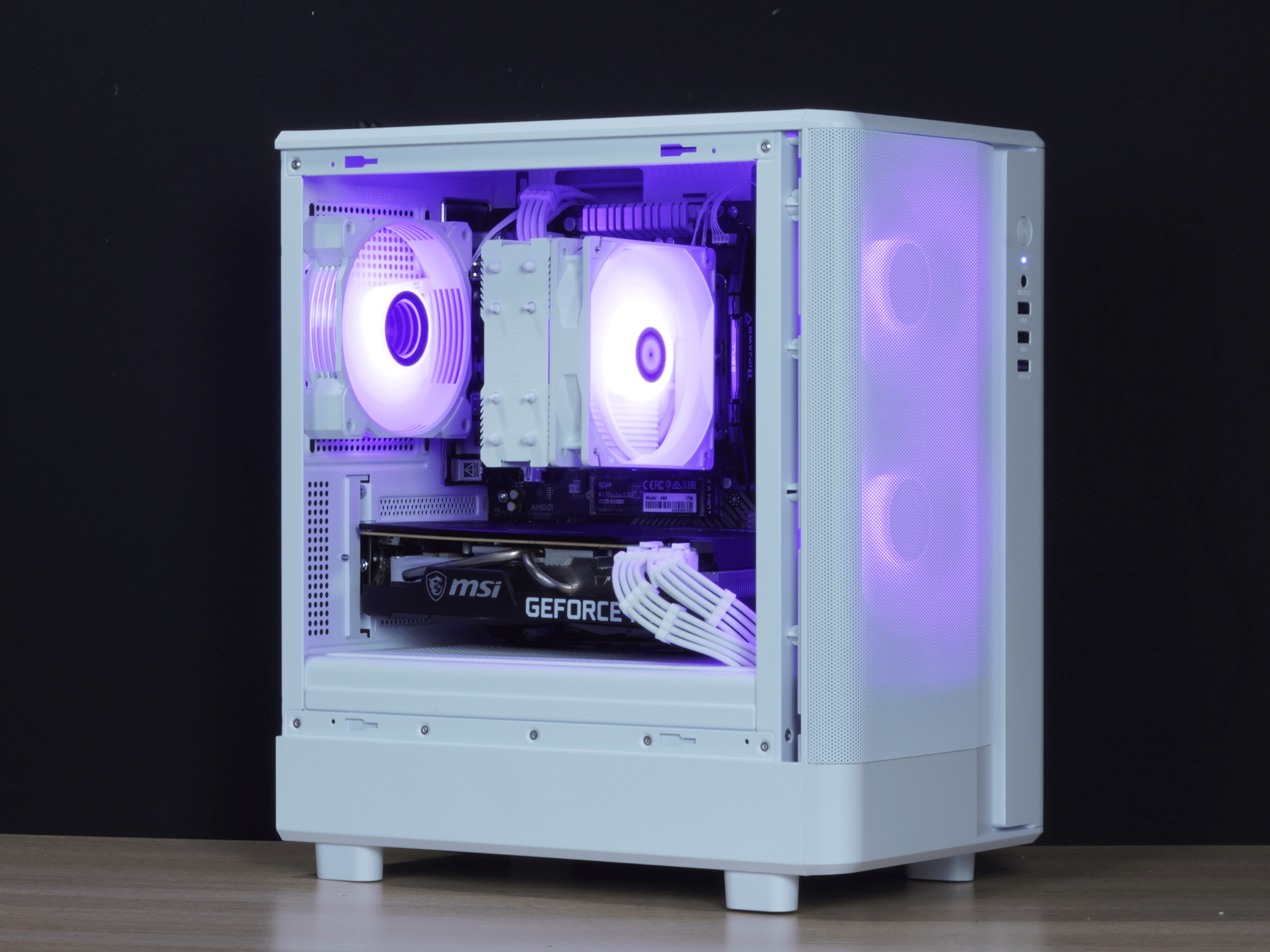 ☂️RAIN☂️RTX 3060 Ti, Ryzen 5 5500, 16GB DDR4 RAM, 1TB SSD w/ Wifi |1080p Gaming PC|