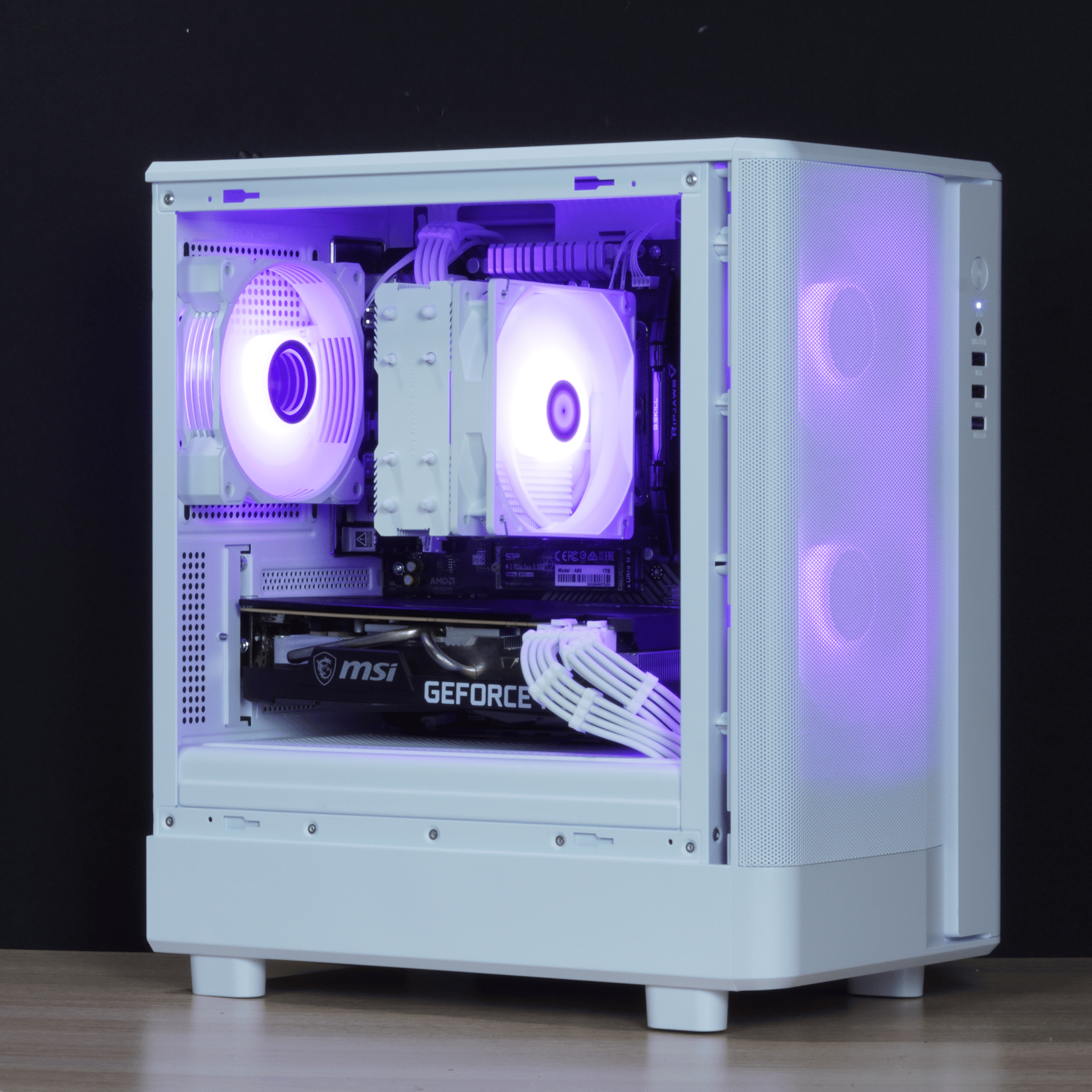 ☂️RAIN☂️RTX 3060 Ti, Ryzen 5 5500, 16GB DDR4 RAM, 1TB SSD w/ Wifi |1080p Gaming PC|