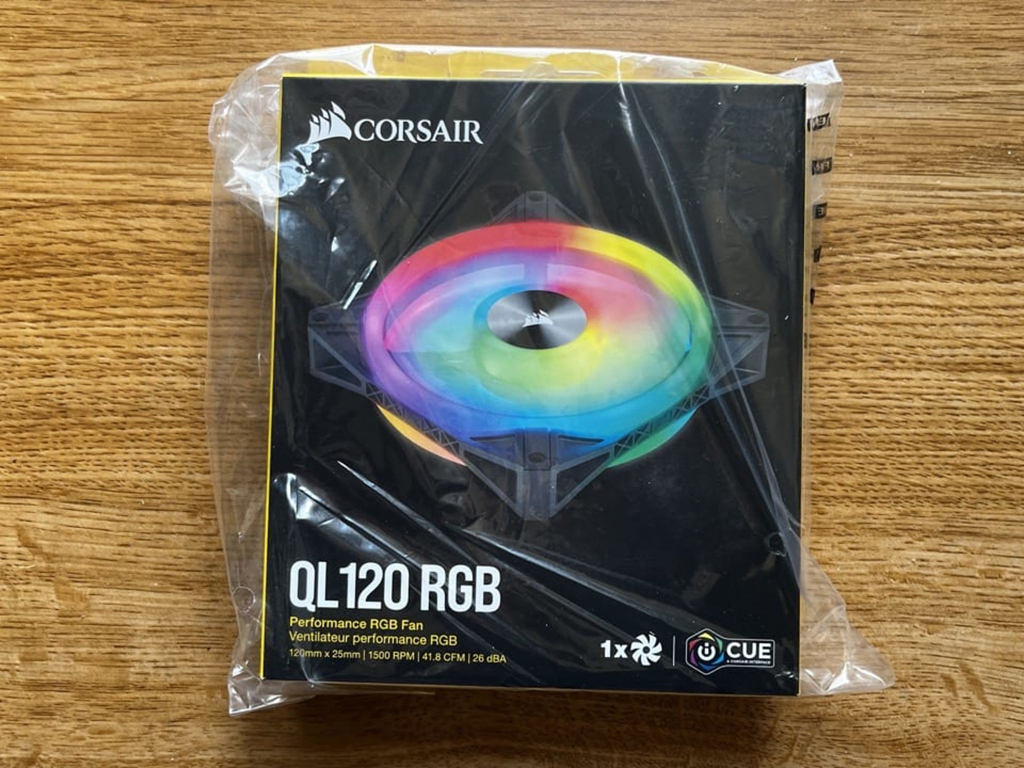 [3-Pack] Corsair iCUE QL120 41.8 CFM 120 mm Fans - Black