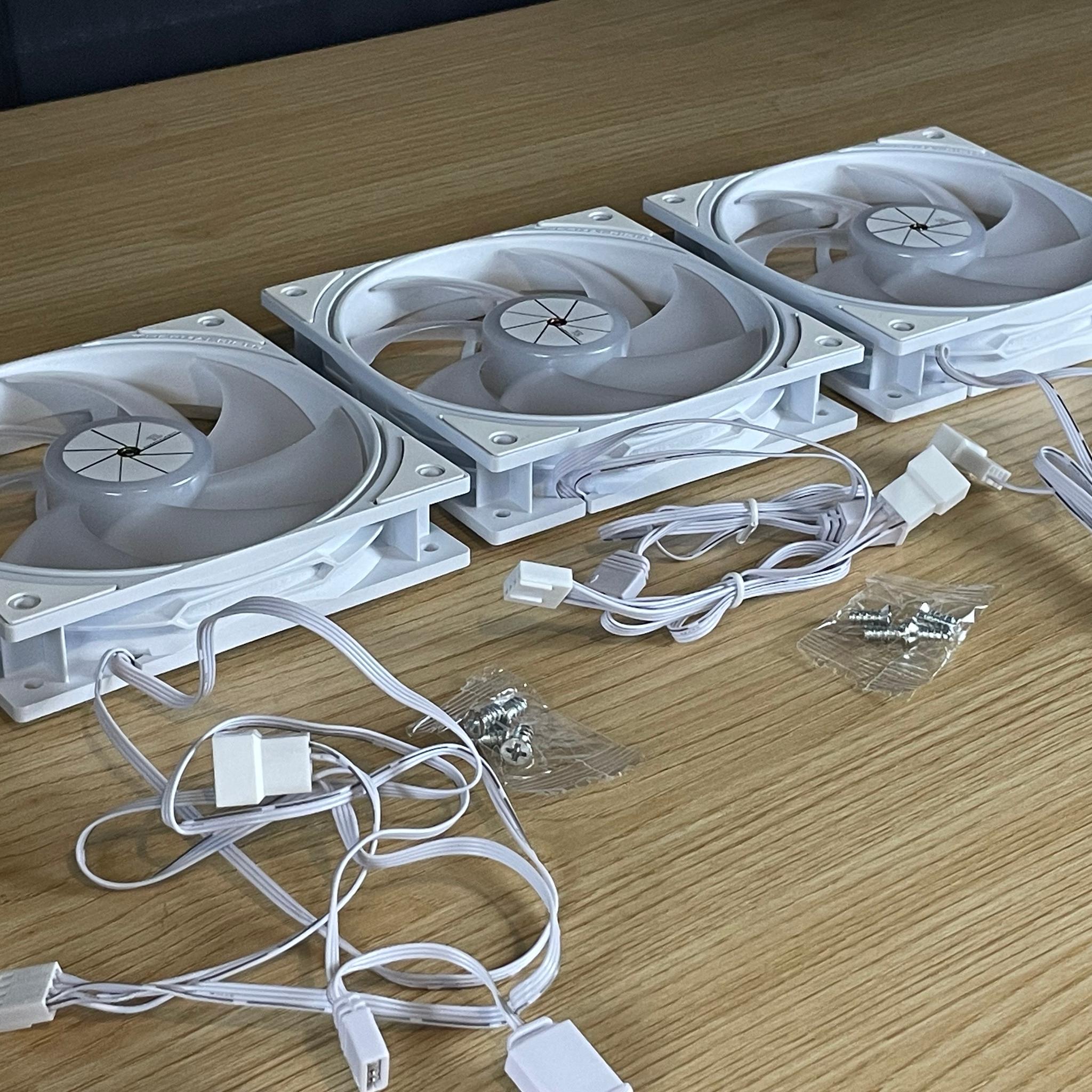Lot of 3 Thermalwright White 120mm ARGB Fans