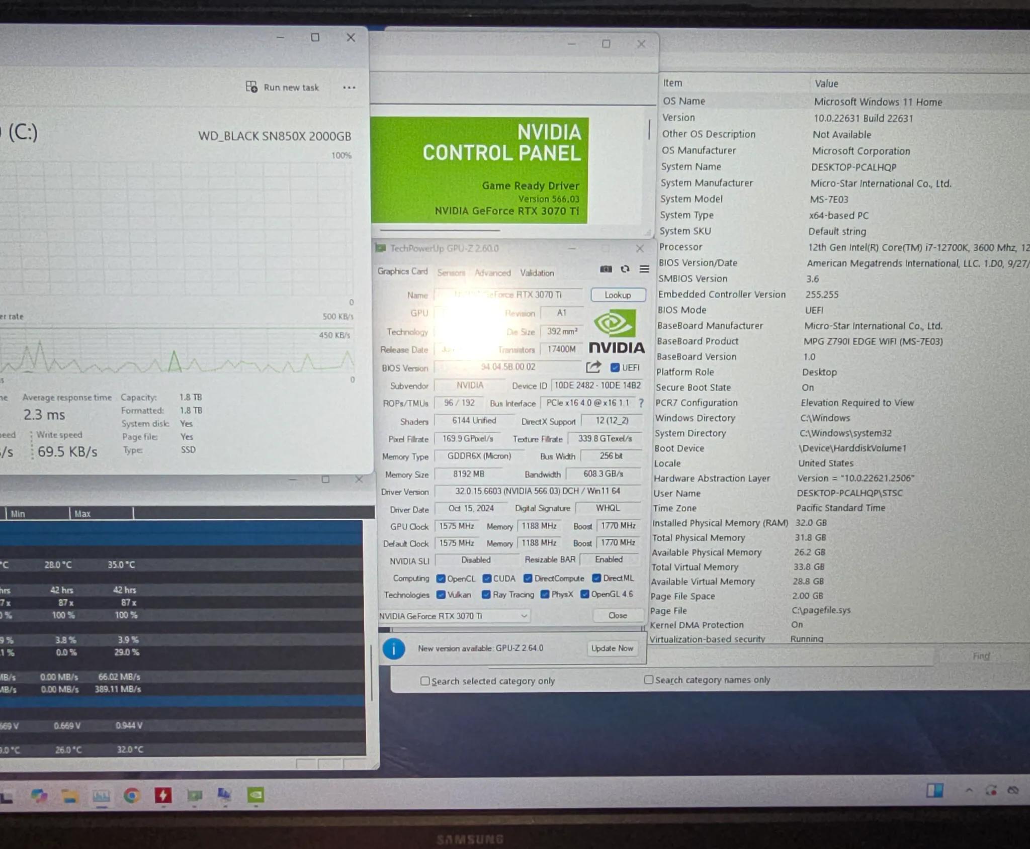 SMALL FORM FACTOR / SFF GAMING PC - 3070 TI FE, I-7 12700K, 32GB DDR5, 2TB WD SN850X, LIQUID COOLED