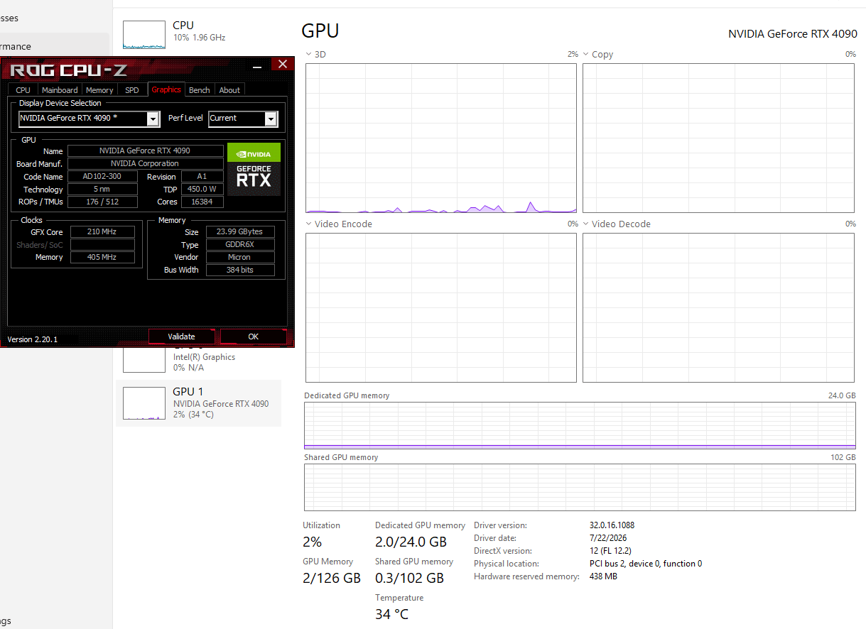 NVIDIA Founders Edition GeForce RTX™ 4090 24GB VRAM (GPU)