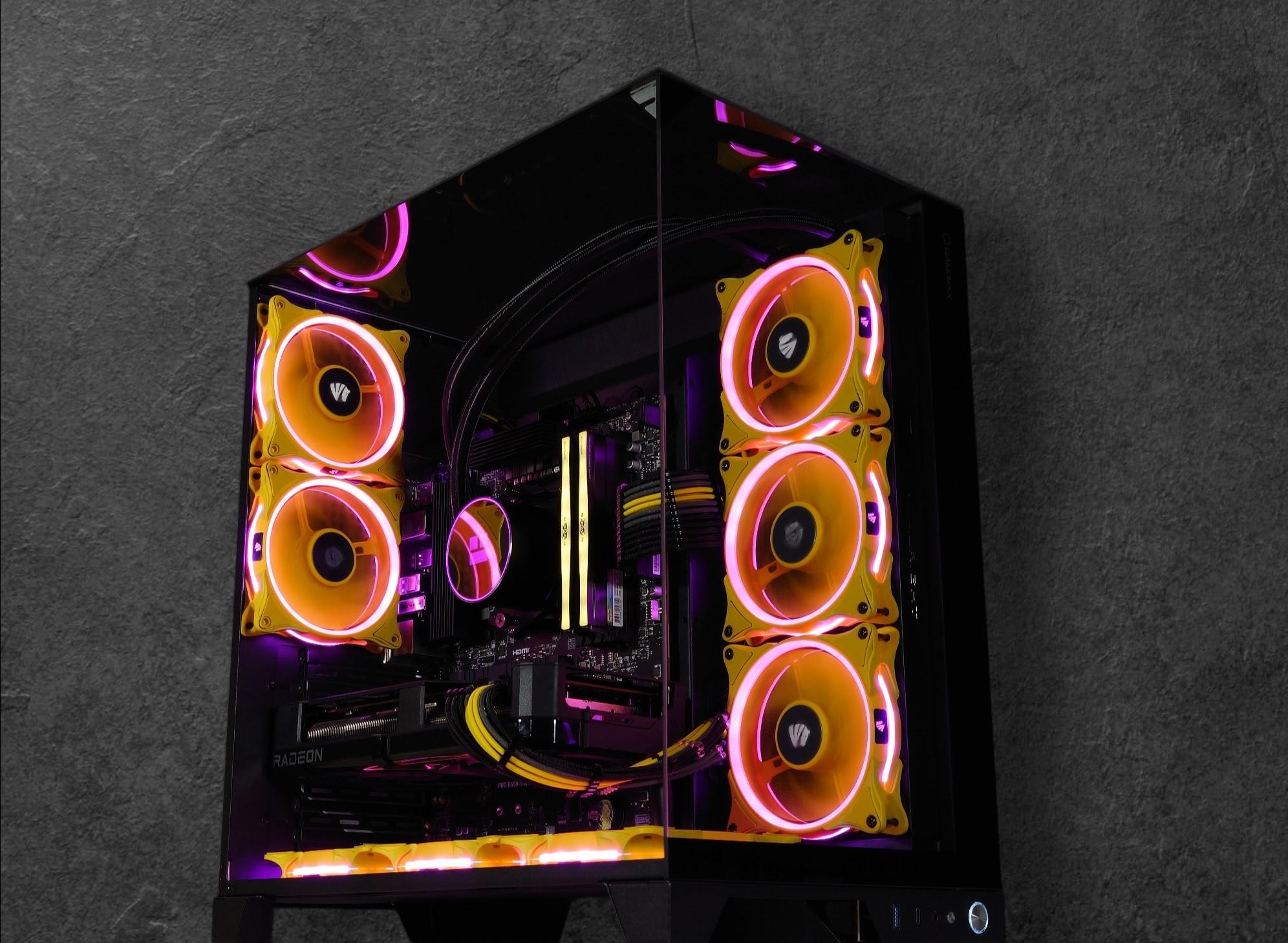 🟡🤖🤓C-3PO ⭐Gaming PC⭐AMD RX 7800 XT 16GB⭐AMD Ryzen 5 7500F 8-Core⭐32GB DDR5⭐ 1TB SSD