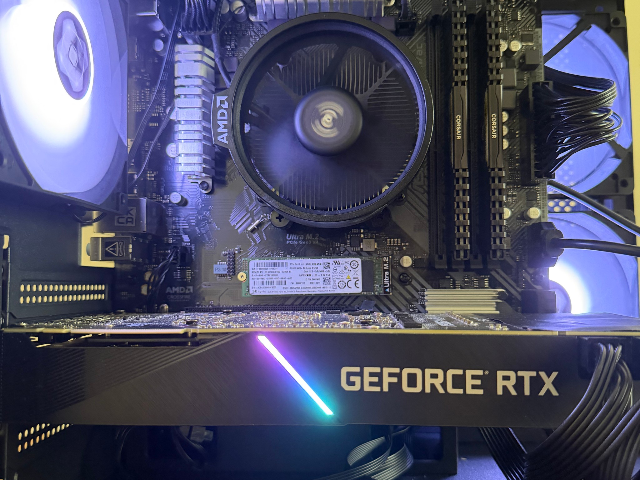 Black Gaming PC RTX 2070 Super | Ryzen 5 | RGB | Ready to Play