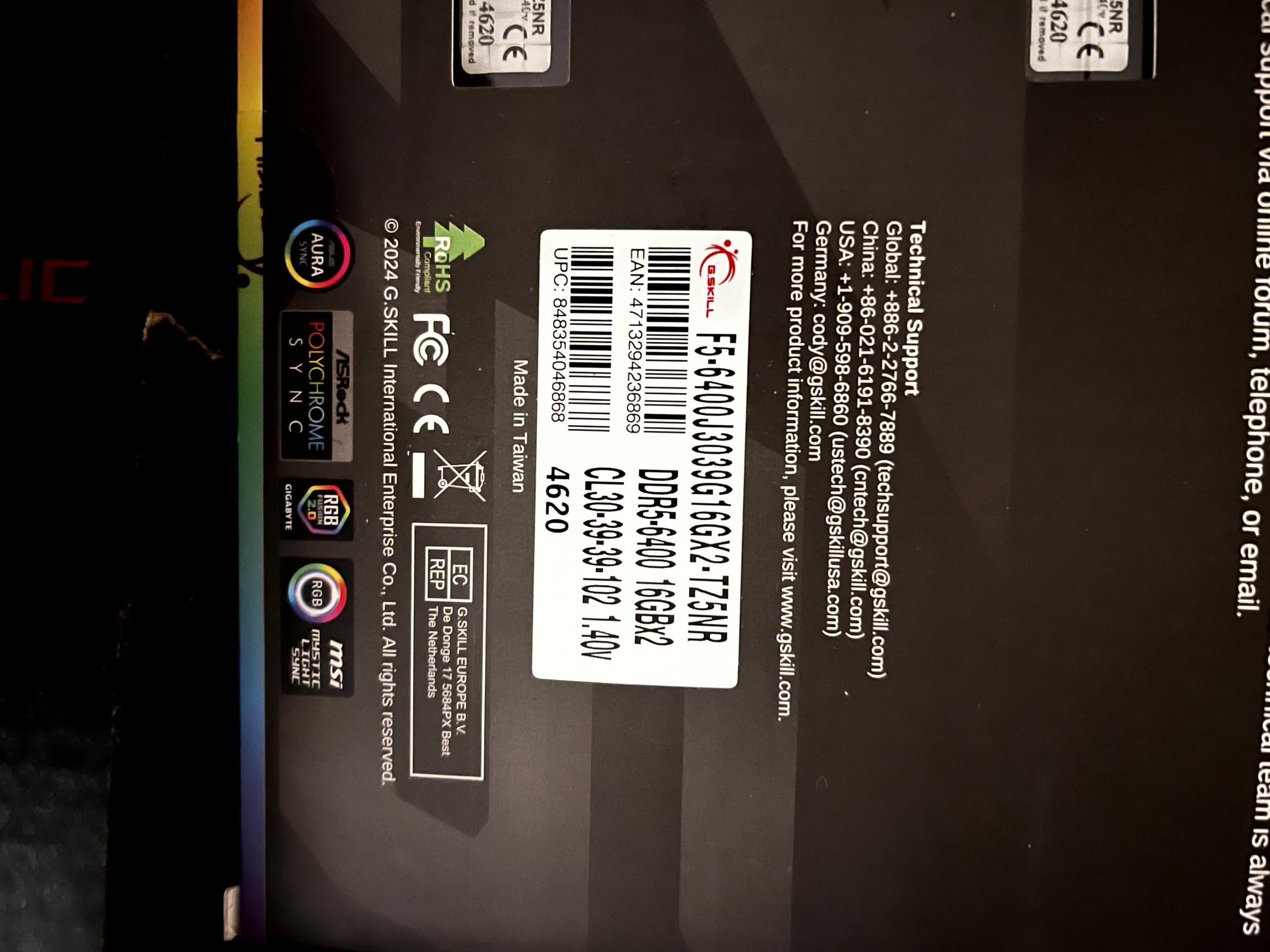 🔥Ryzen 7 9800X3D🔥 | 32G @6400 | Asus ROG Strix B650E-E motherboard