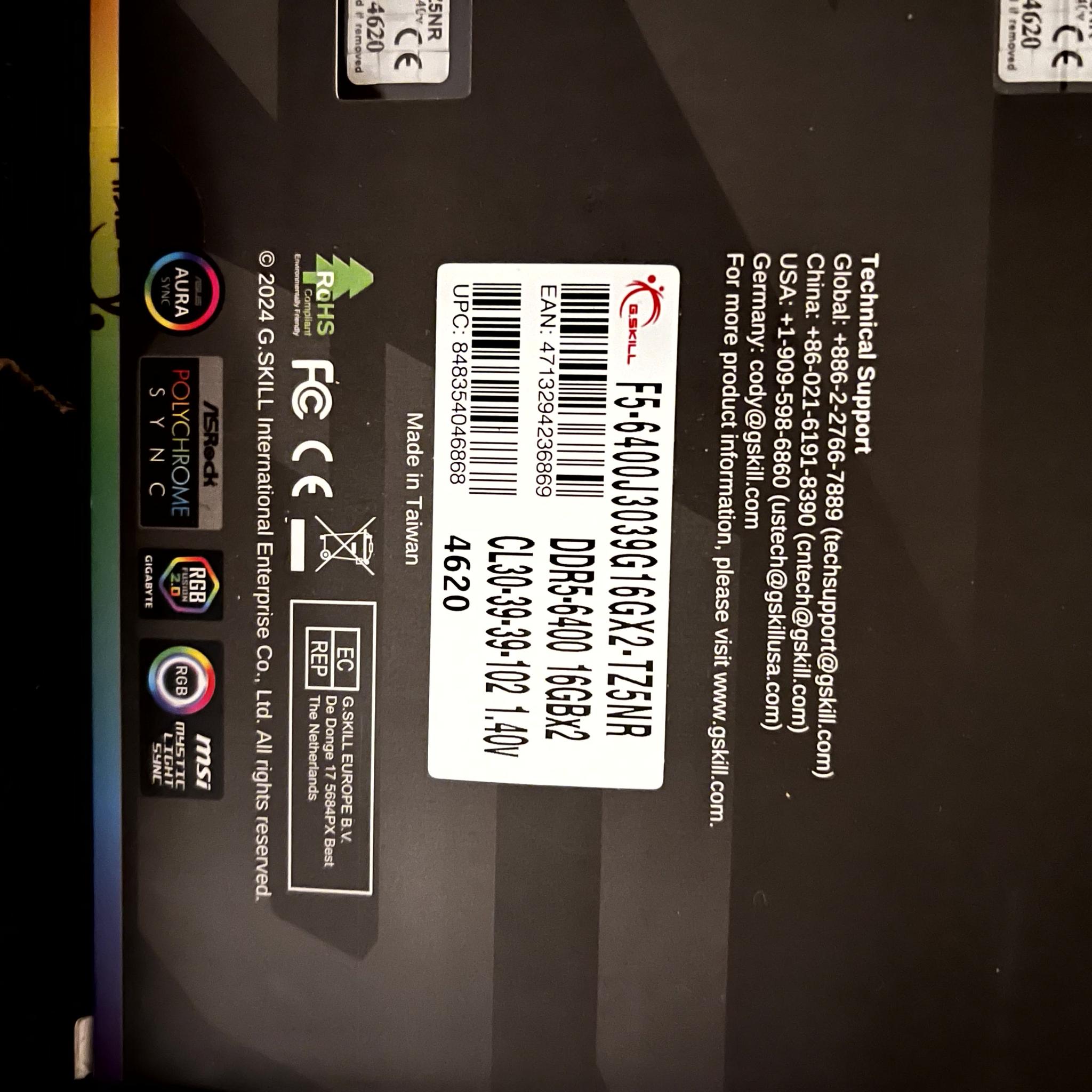 🔥Ryzen 7 9800X3D🔥 | 32G @6400 | Asus ROG Strix B650E-E motherboard