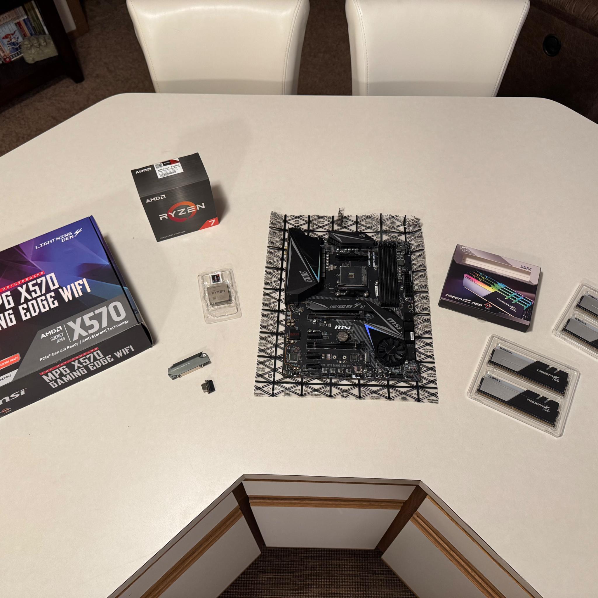 AMD 5800X with MSI X570 Motherboard and 32GB Ram