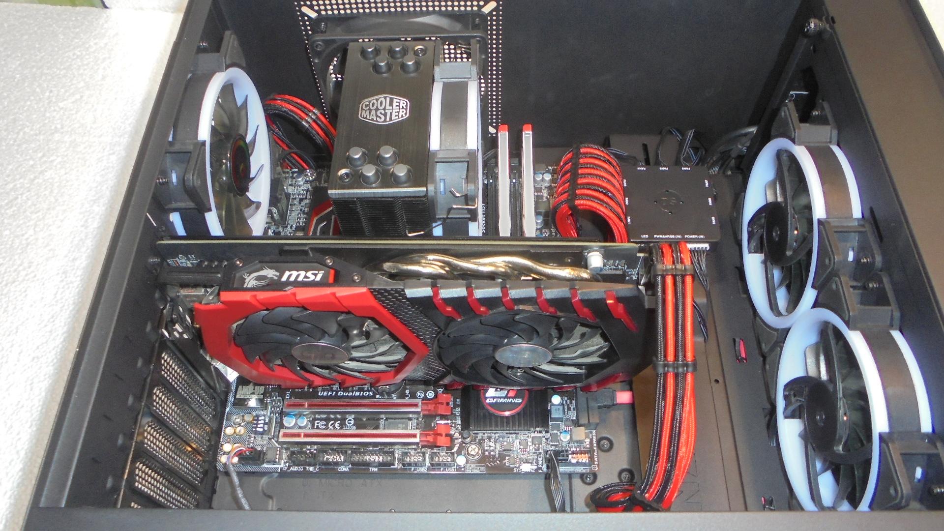 NZXT/GIGABYTE/I7-6700K/16GB RGB RAM/MSI GTX 1060 6GB/COOLER MASTER/CORSAIR/WIN10
