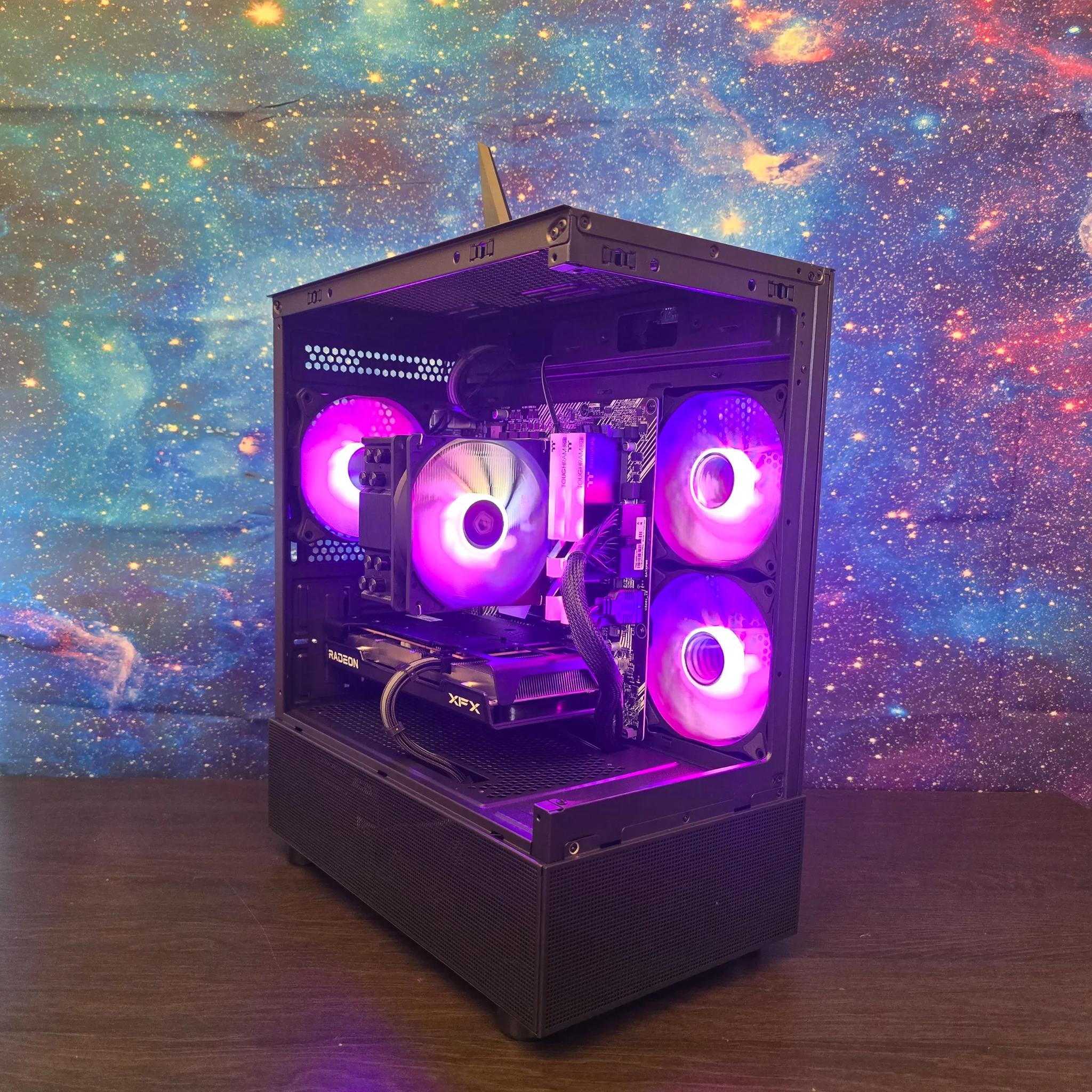 MID LEVEL 1080P PC | RX 6600 8GB | Ryzen 5 5500 | B550M | 16GB DDR4