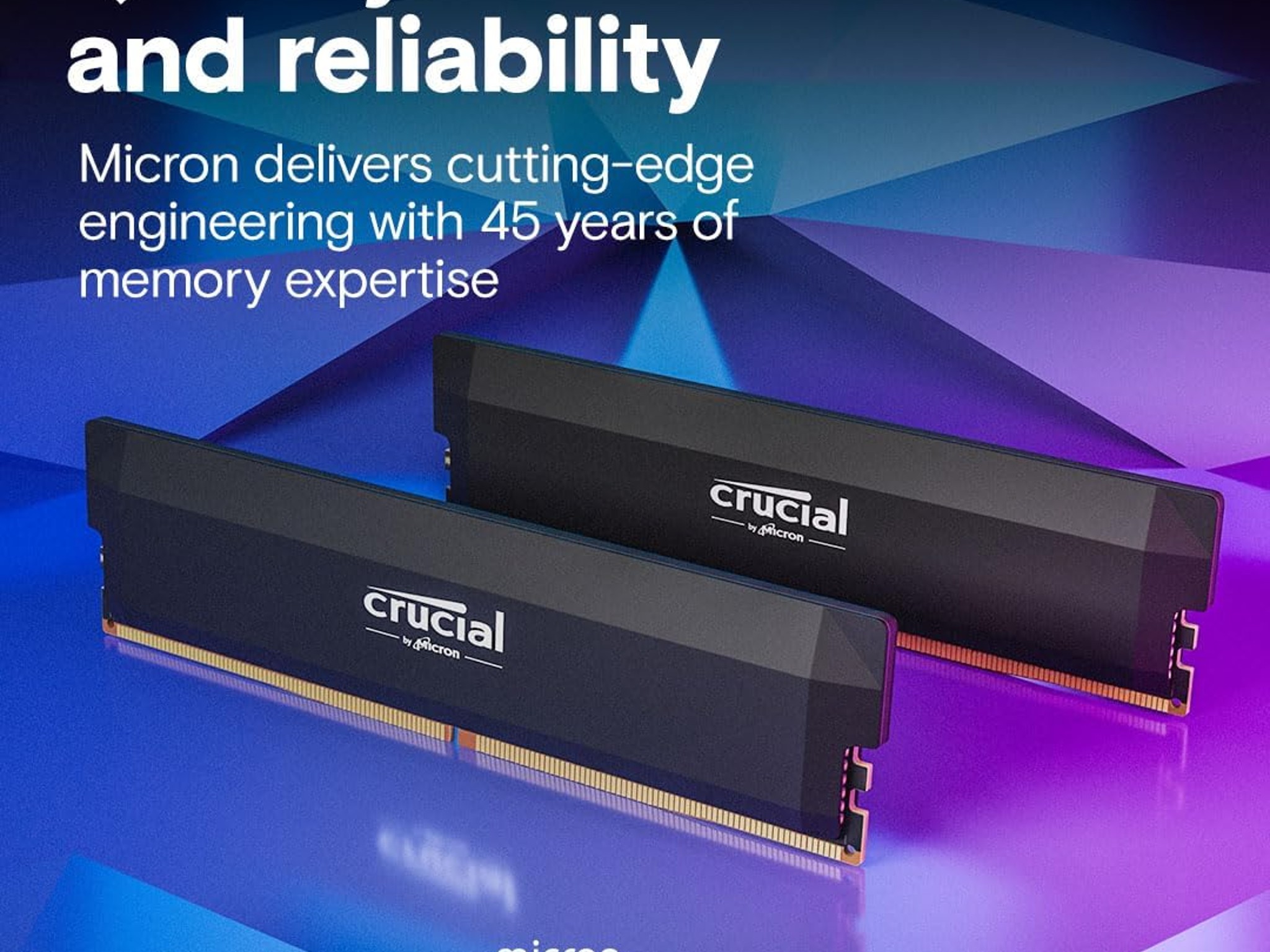 32GB (2x16GB) 6000 MT/s Crucial Pro Gaming DDR5 RAM