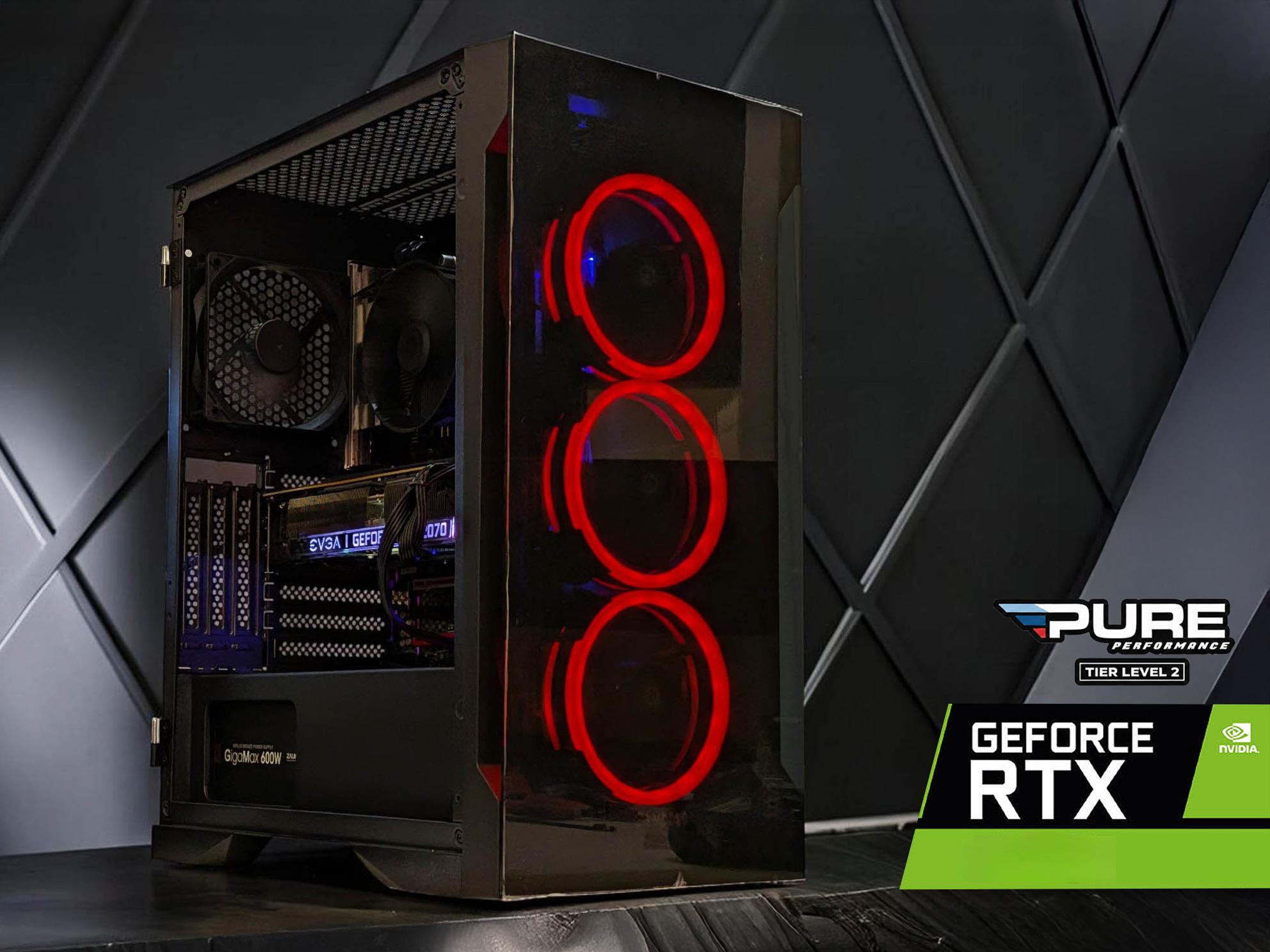 ⚡ RTX Gaming PC! GeForce RTX 2070, Ryzen 3600, 16GB DDR4 RAM, 1TB SSD, WIFI, Win 11 Pro